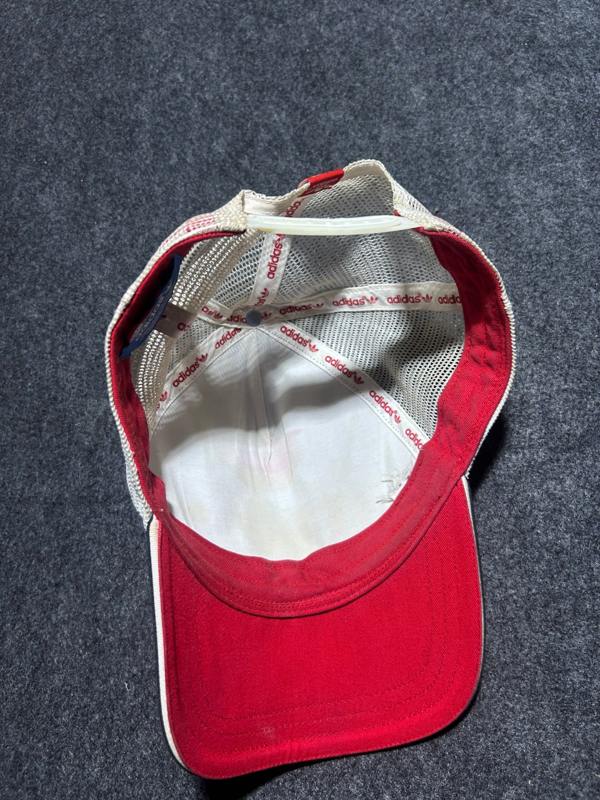 Adidas thrift clothing India close-up