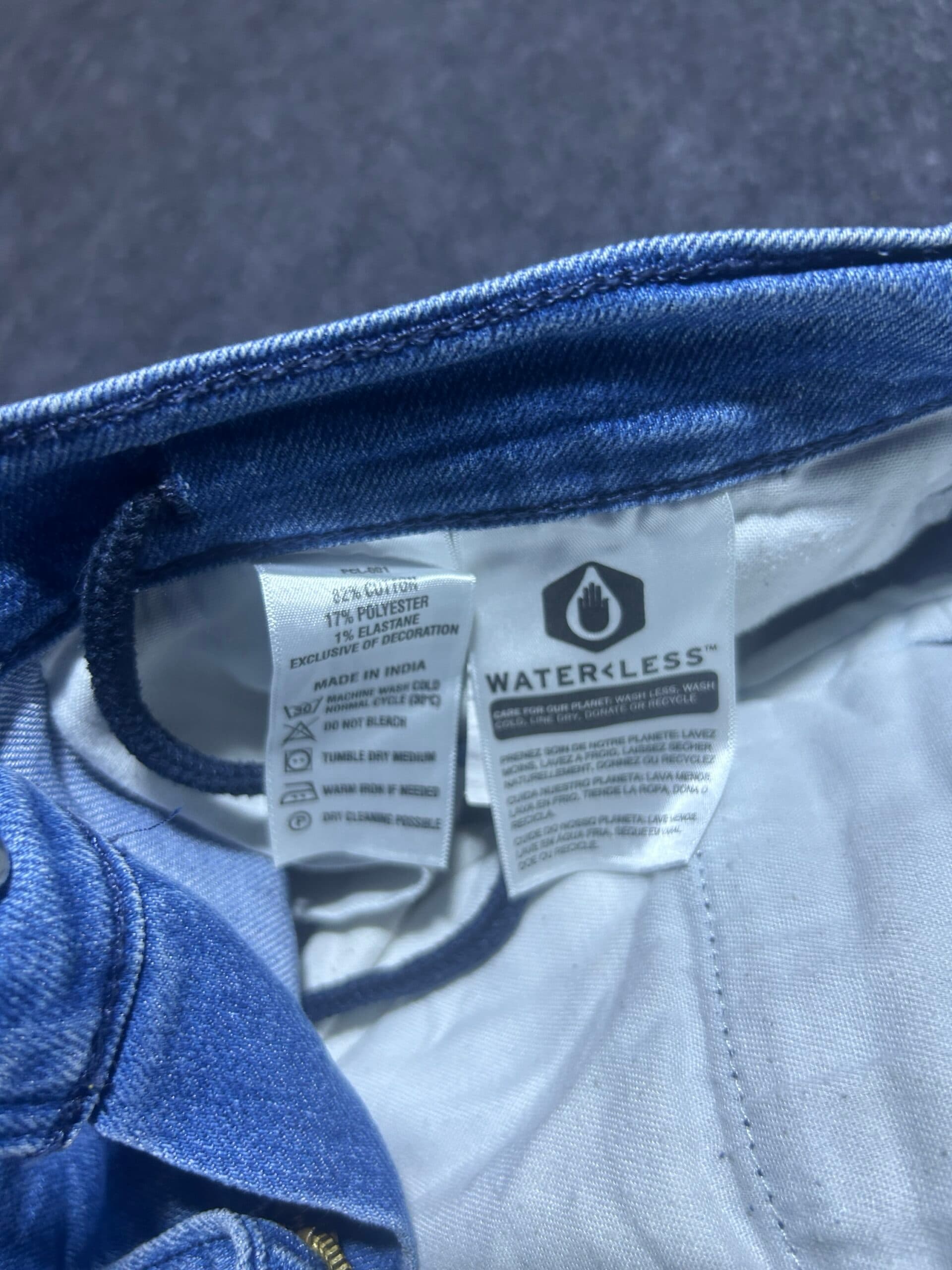 Branded thrift joggers India close-up