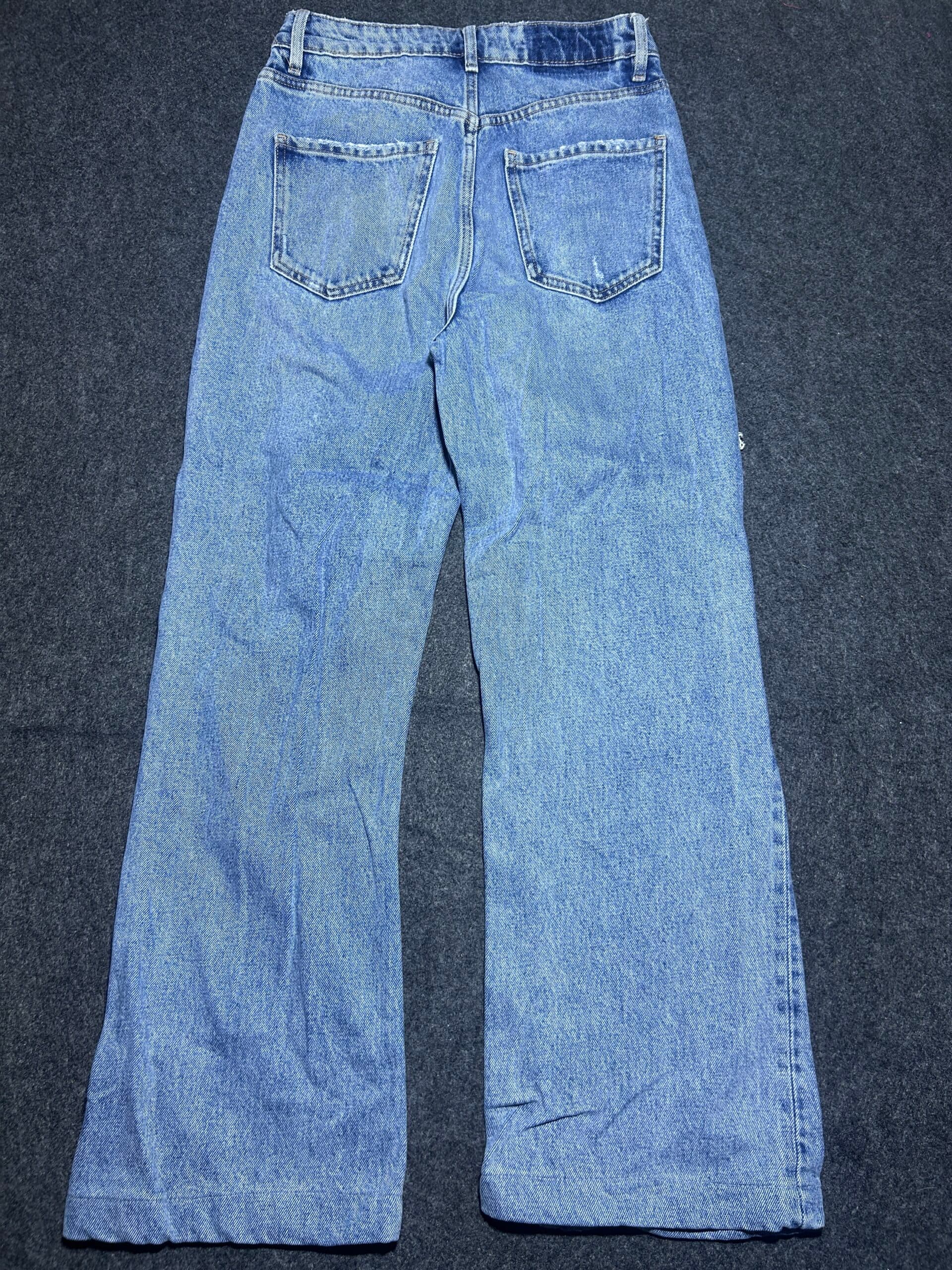Branded thrift jeans India close-up