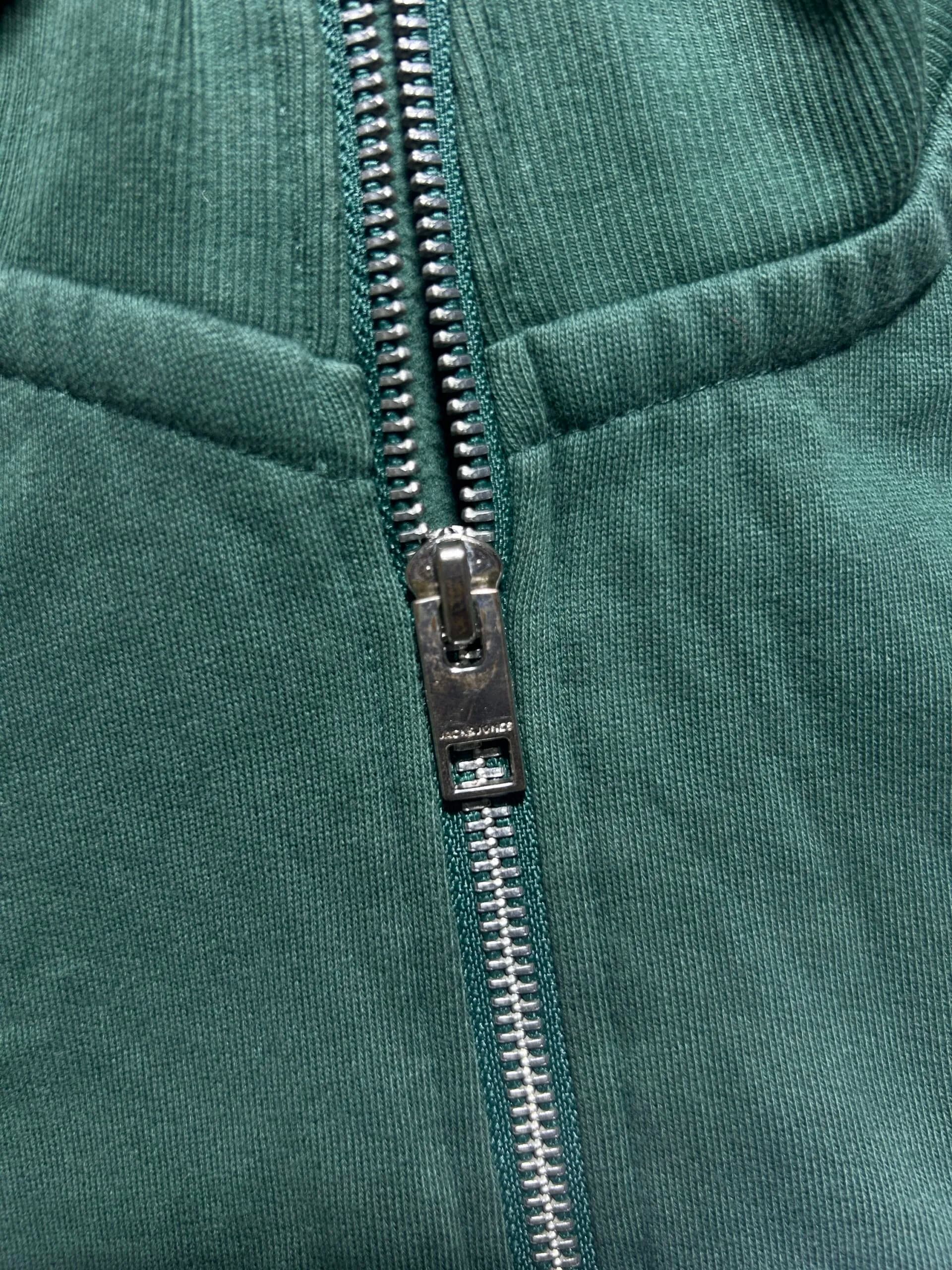 Branded thrift sweatshirt India close-up