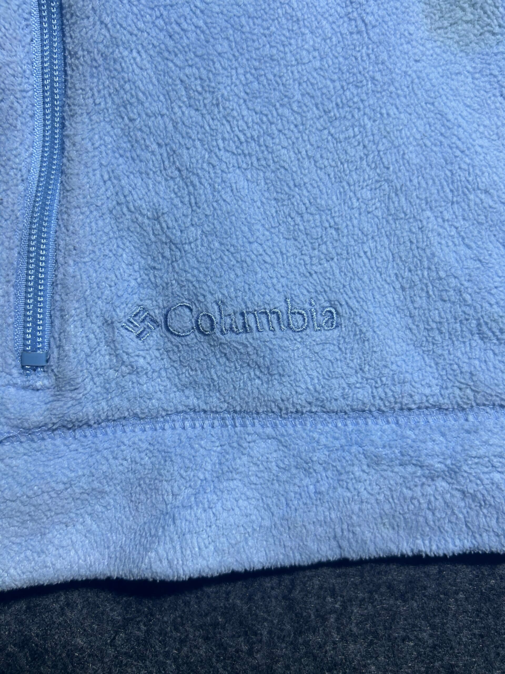 Columbia thrift fleece jacket India detail view