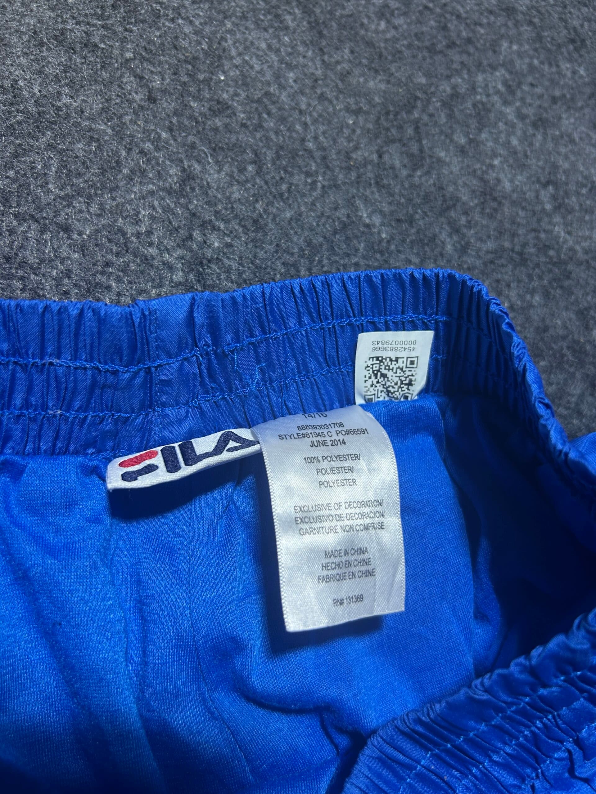 Fila thrift track pants India detail view