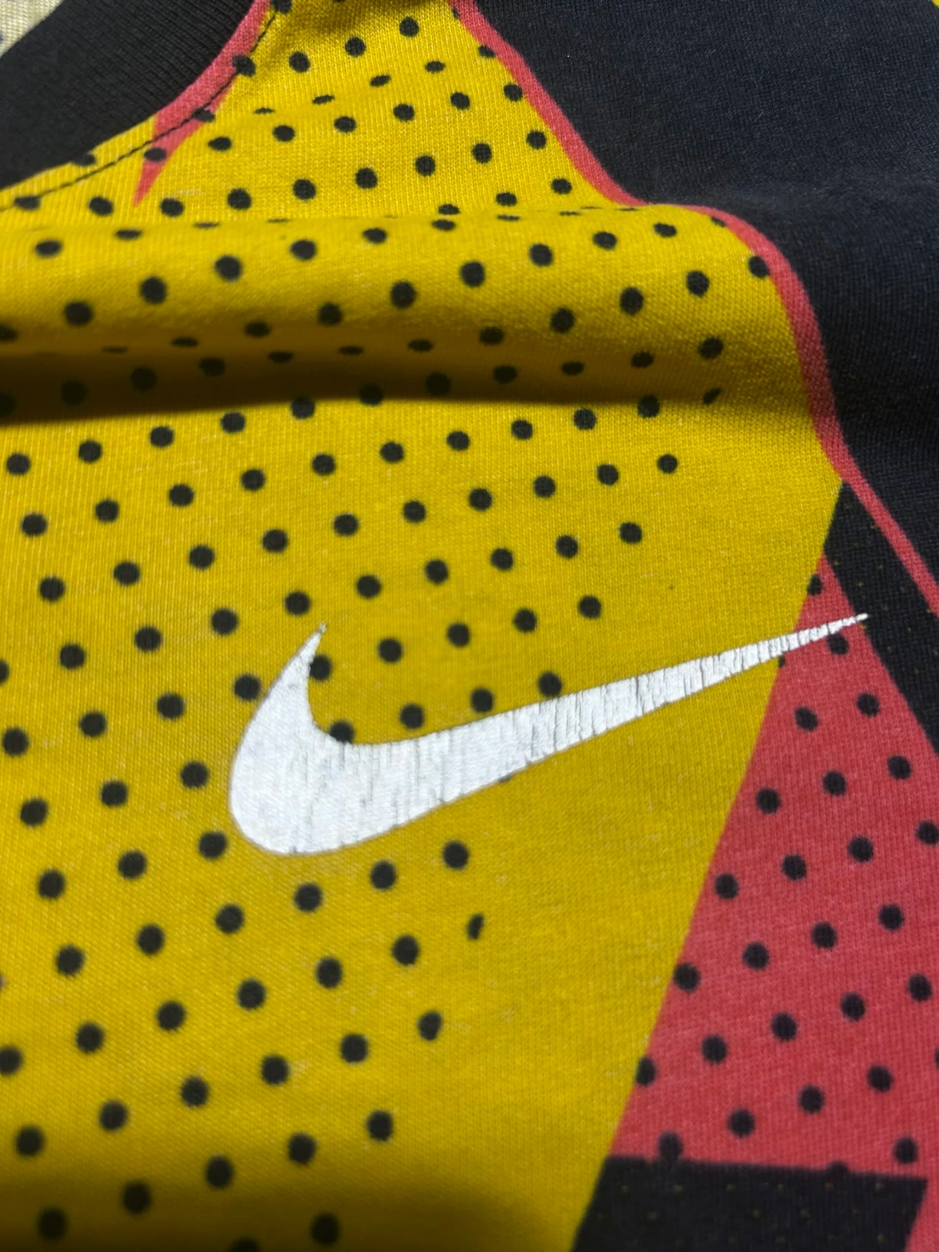 Nike thrift clothing India close-up