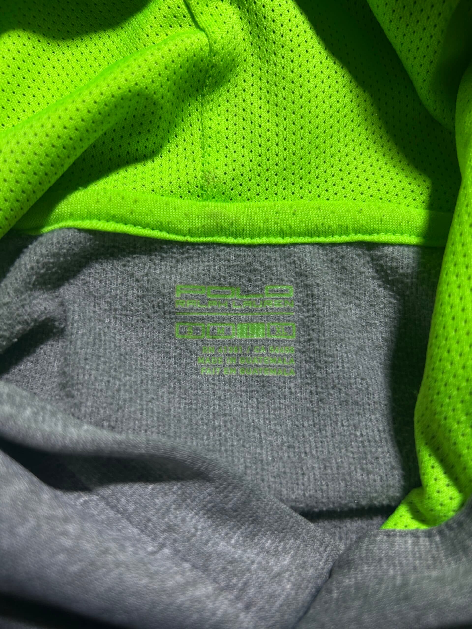 Ralph Lauren thrift hoodie India detail view