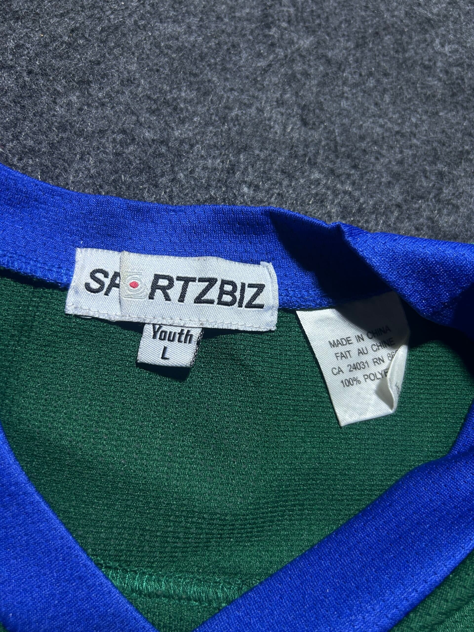 Branded thrift jersey India close-up