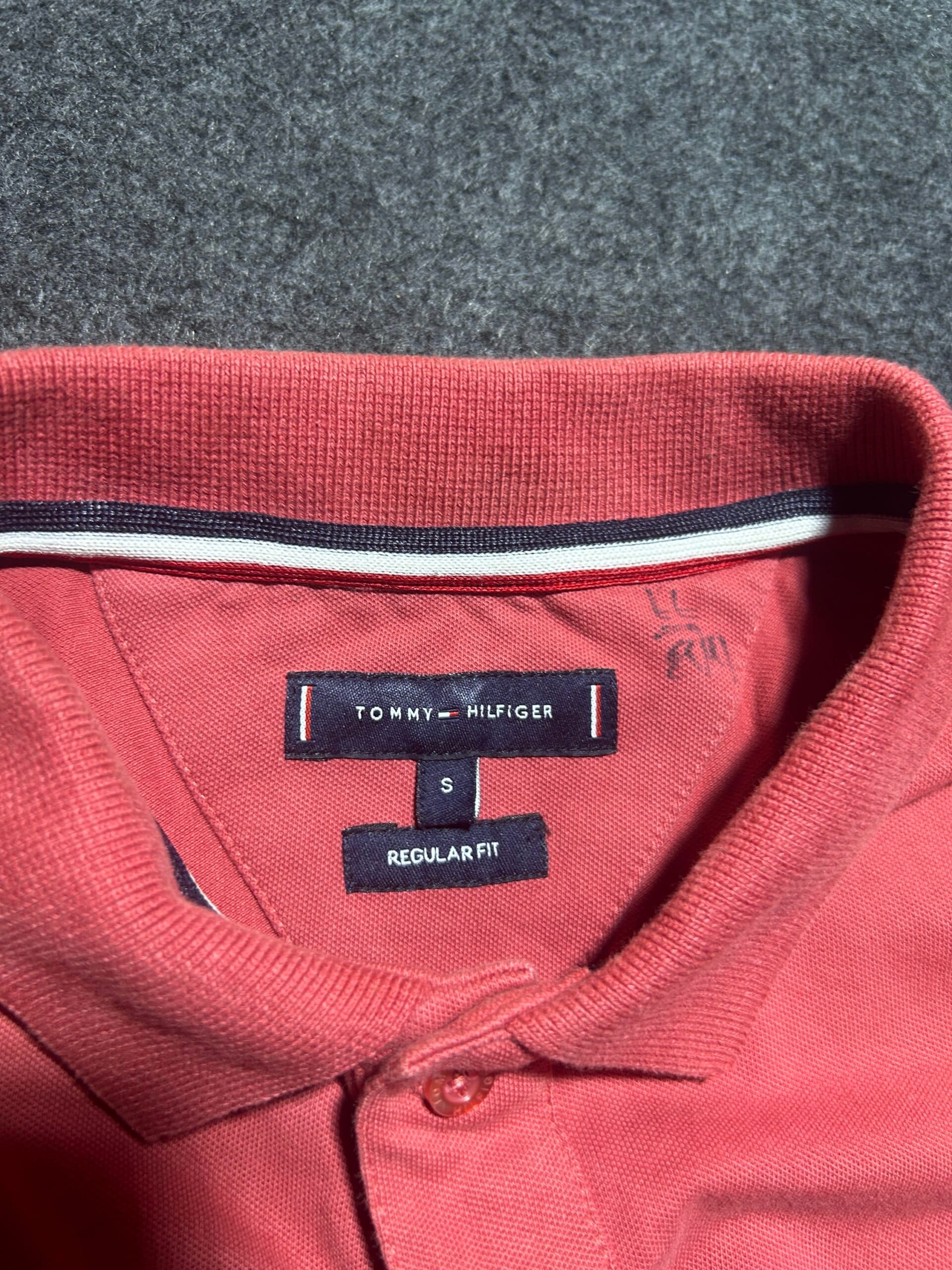 Tommy Hilfiger thrift polo shirt India close-up