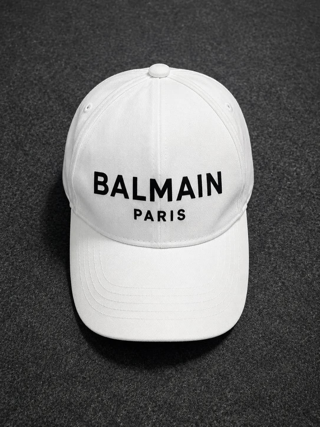 Balmain Paris Logo Cap White Free Size thrift clothing India