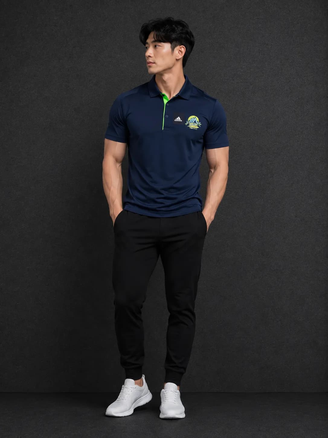 Adidas Golf Performance Polo T-Shirt Navy Blue | S