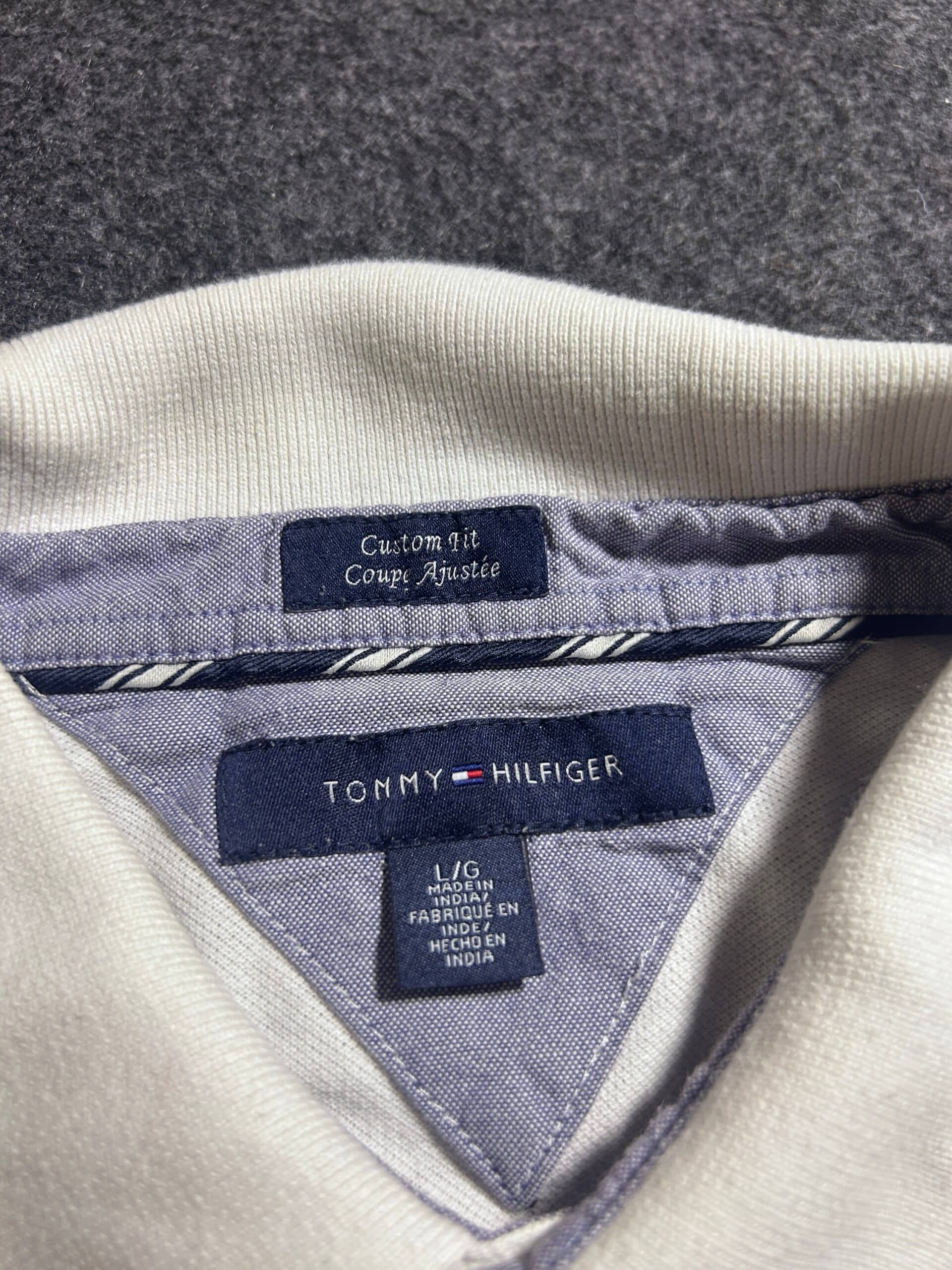 Tommy Hilfiger thrift polo shirt India detail view