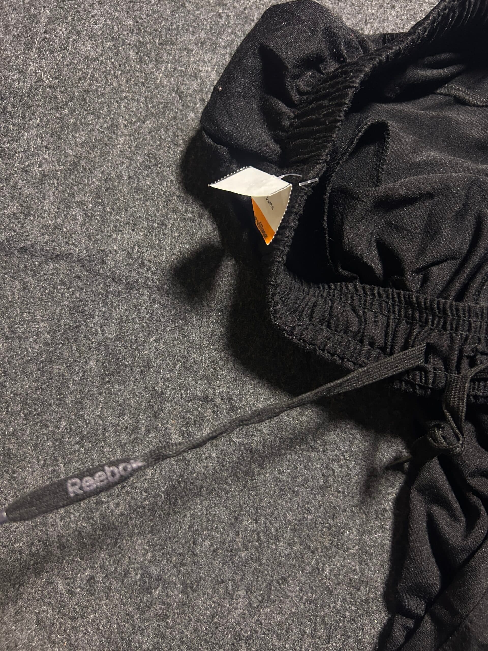 Reebok thrift track pants India close-up