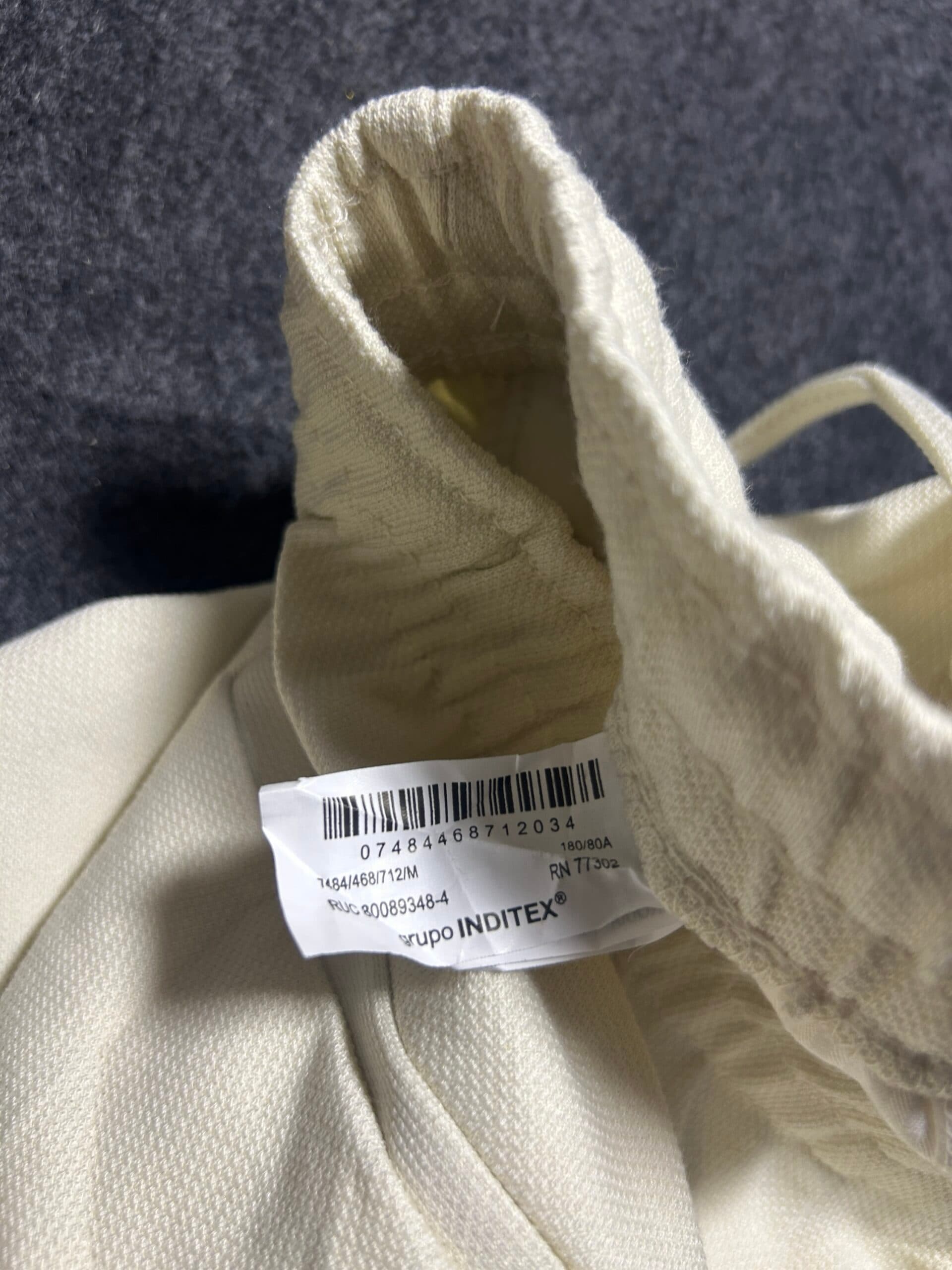 Zara thrift trousers India close-up