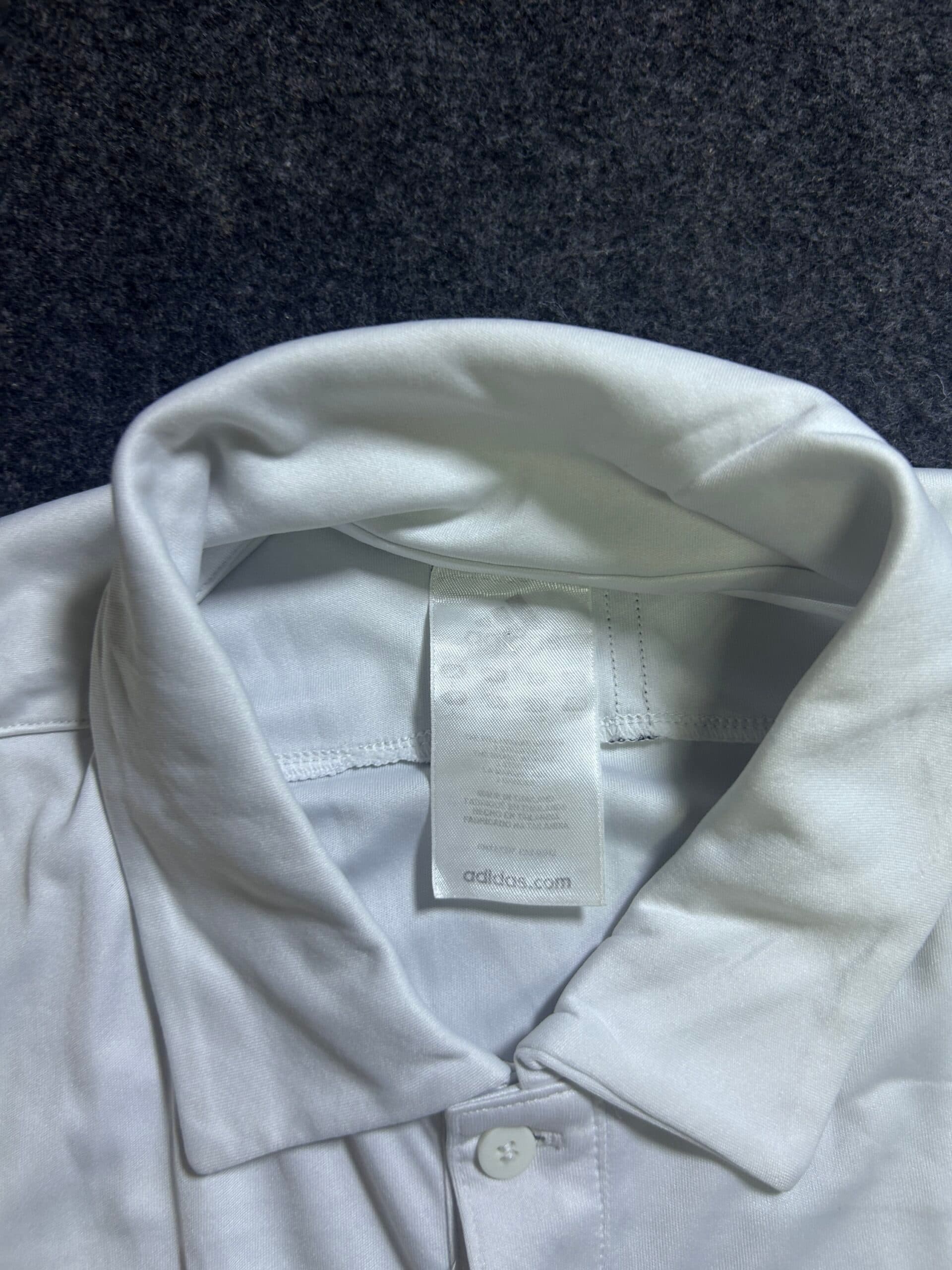 Adidas thrift polo shirt India close-up