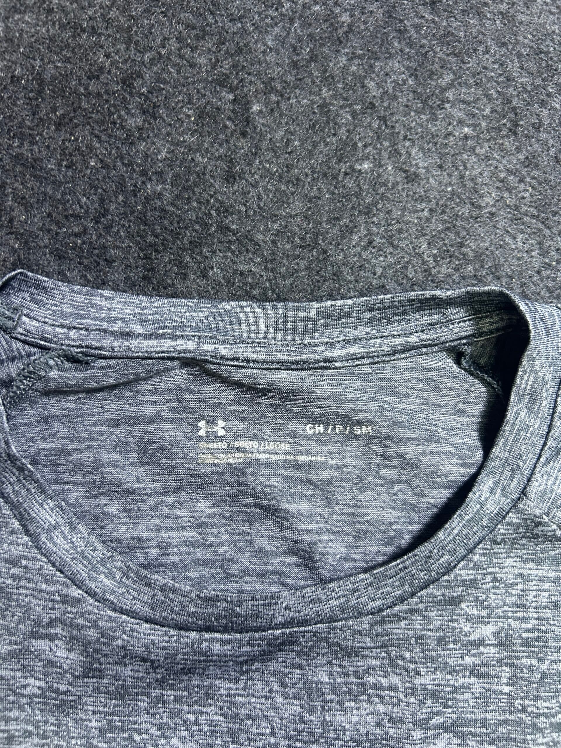 Under Armour thrift clothing India close-up