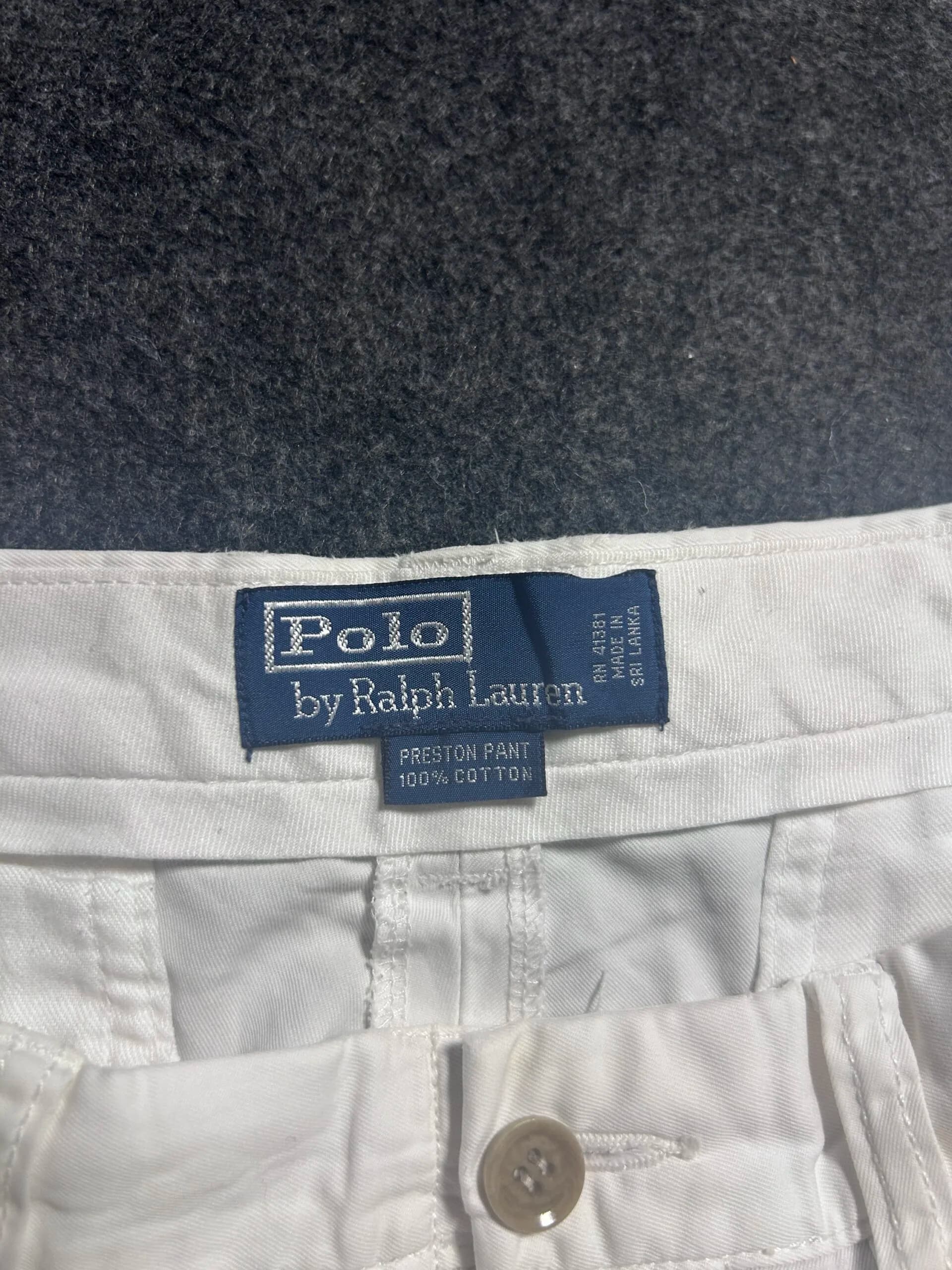 Ralph Lauren thrift polo shirt India close-up