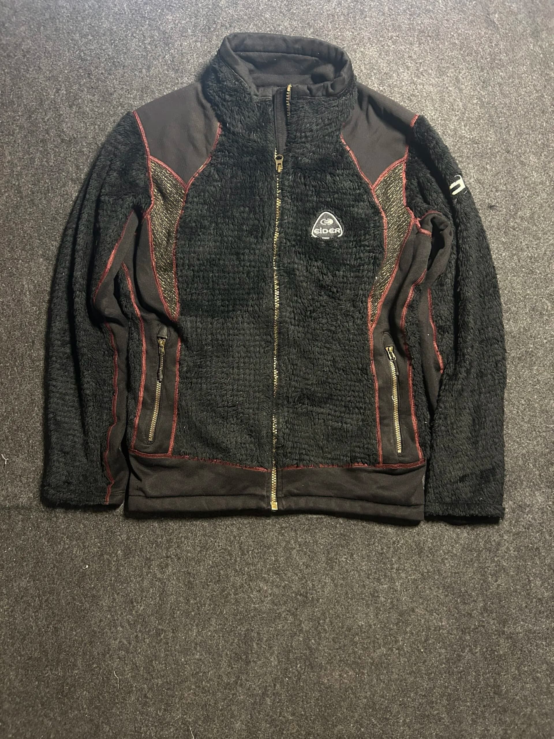 Branded thrift fleece jacket India back view