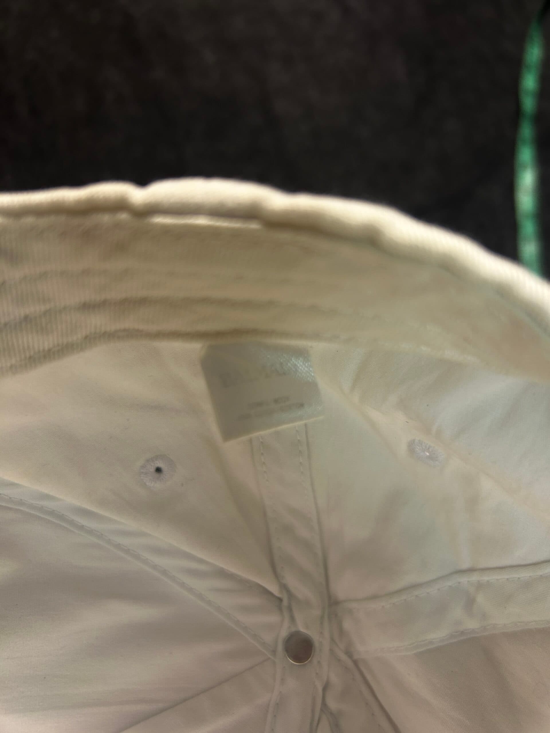 Balmain Paris Logo Cap White Free Size thrift clothing India close-up