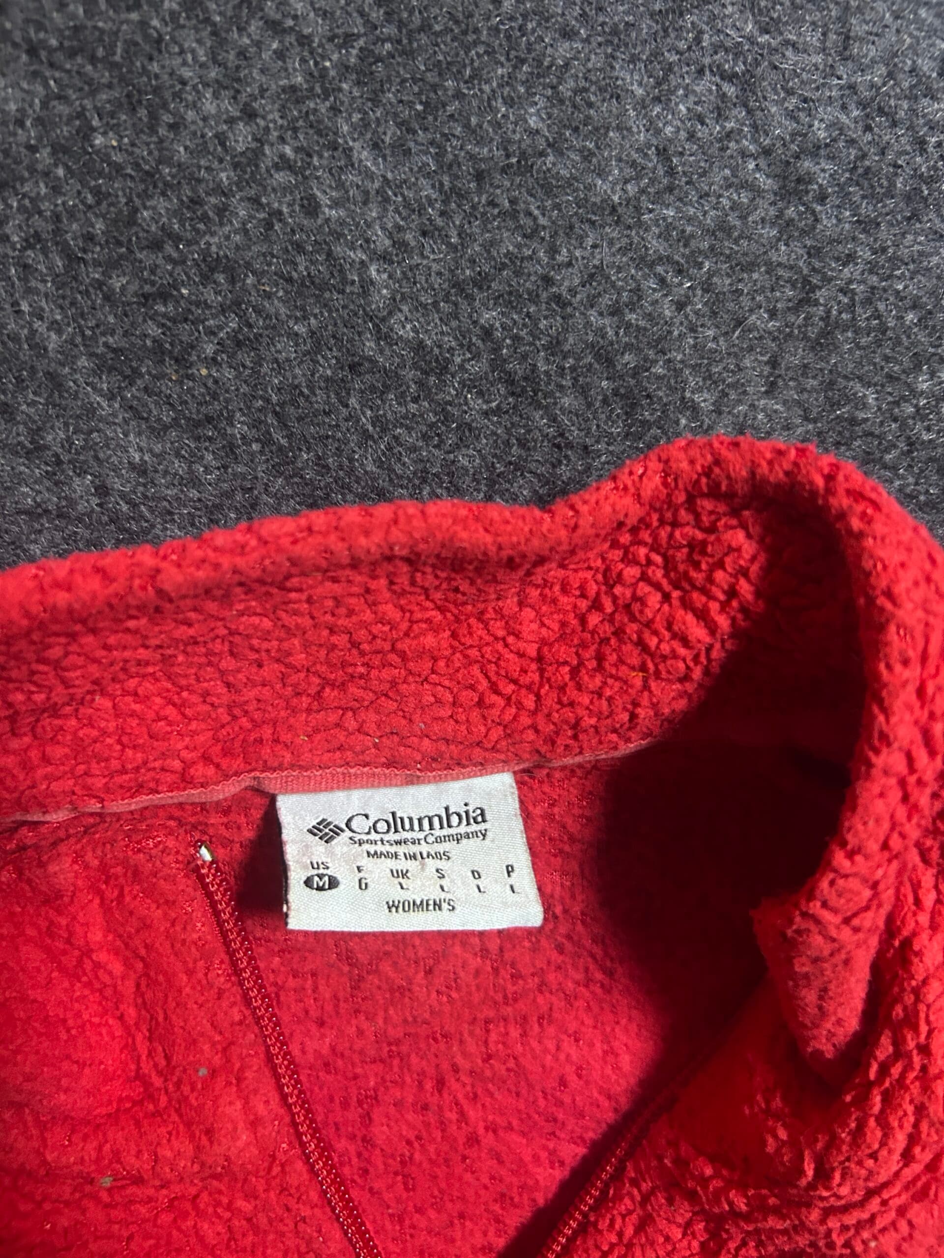 Columbia thrift fleece jacket India detail view