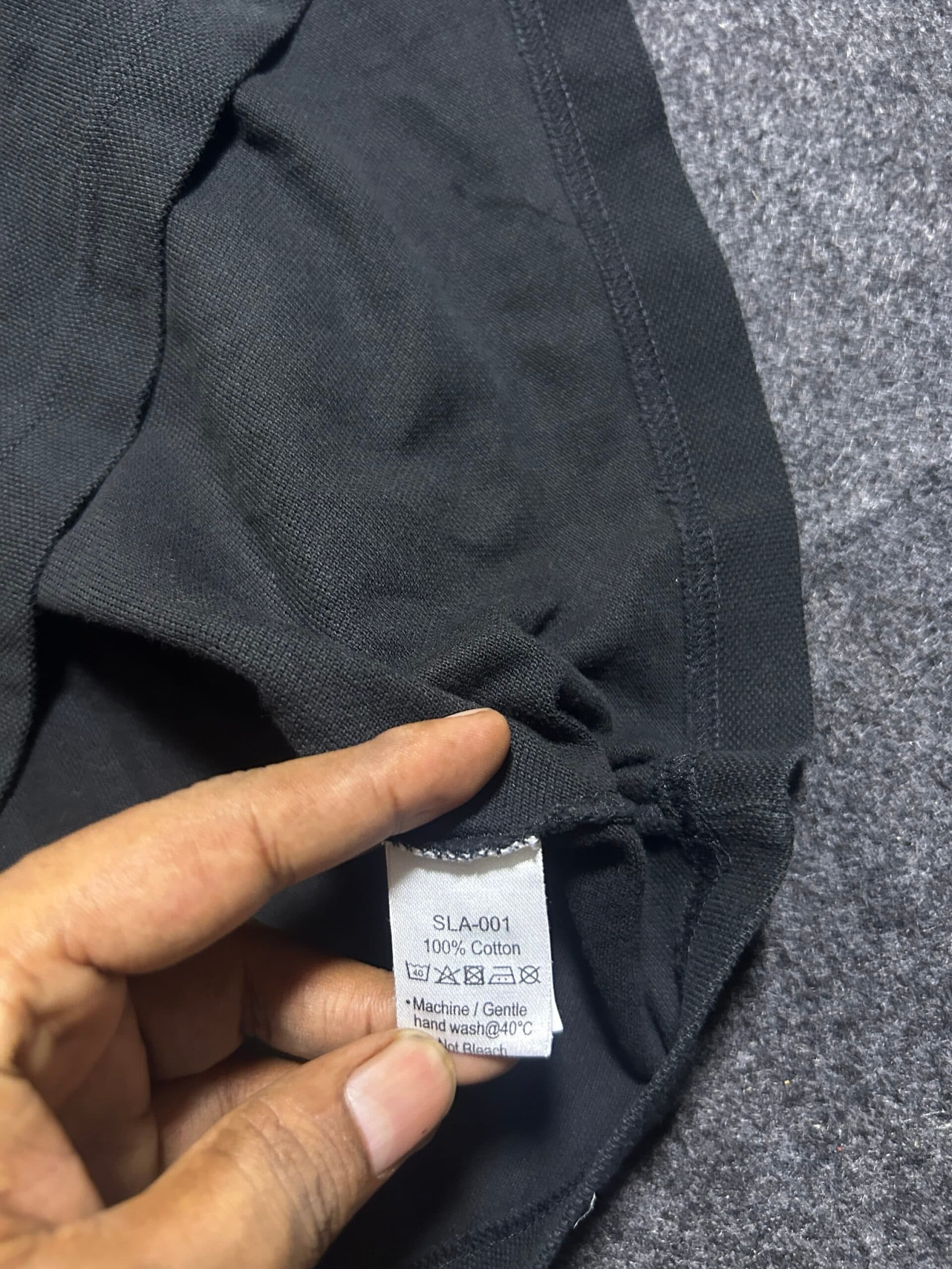 Lacoste thrift polo shirt India close-up