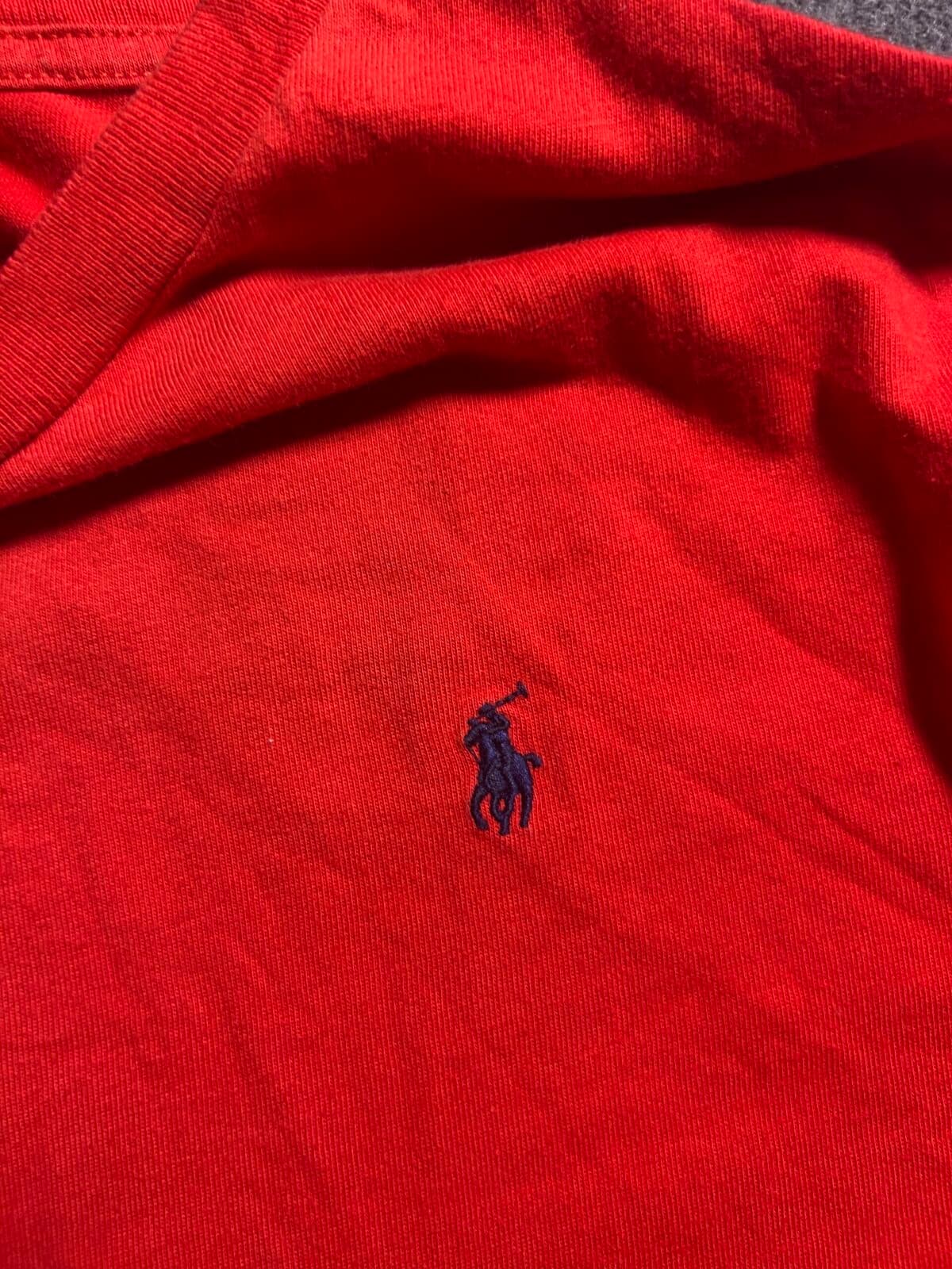 Ralph Lauren thrift polo shirt India close-up