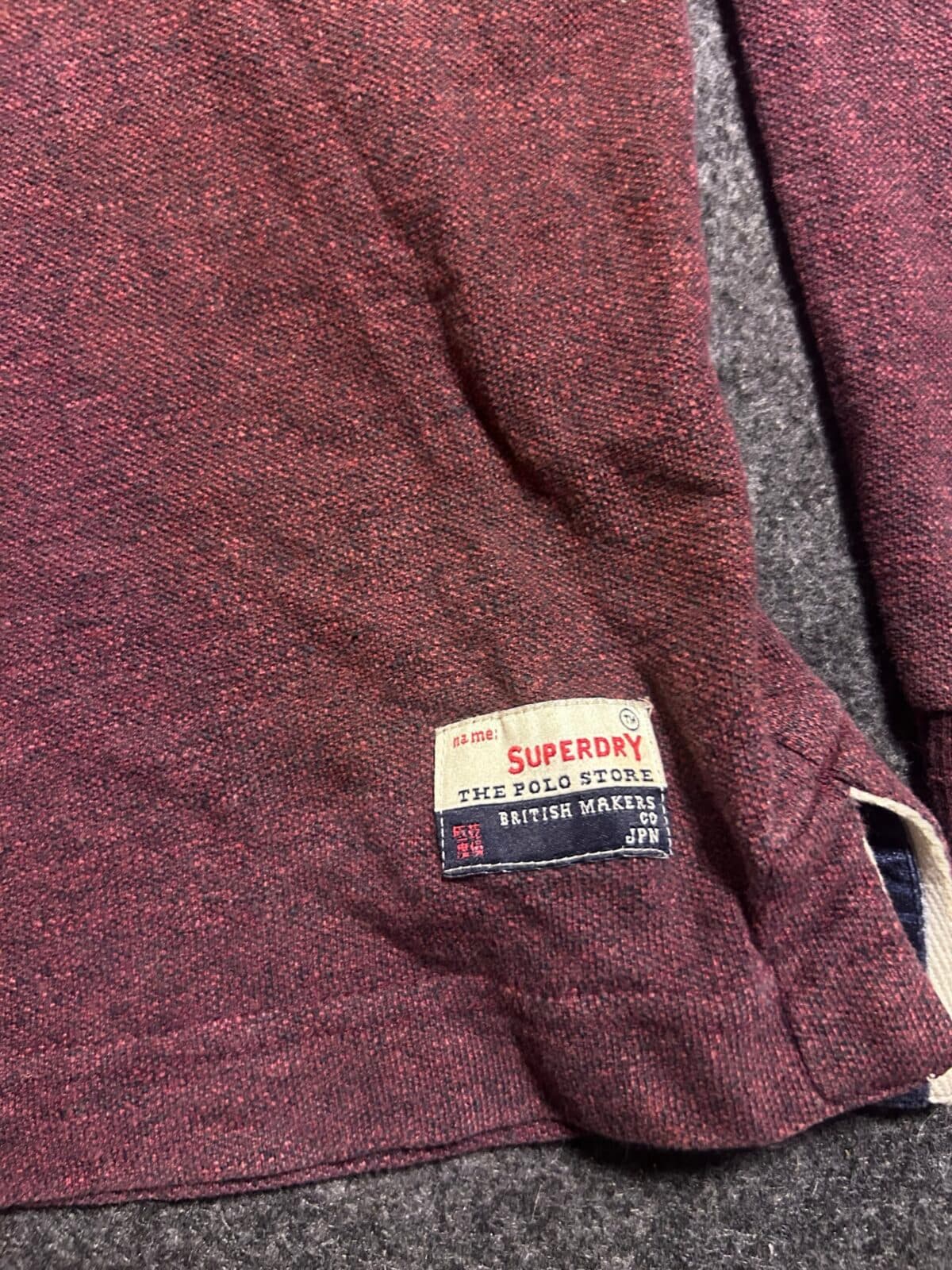 Superdry thrift polo shirt India detail view