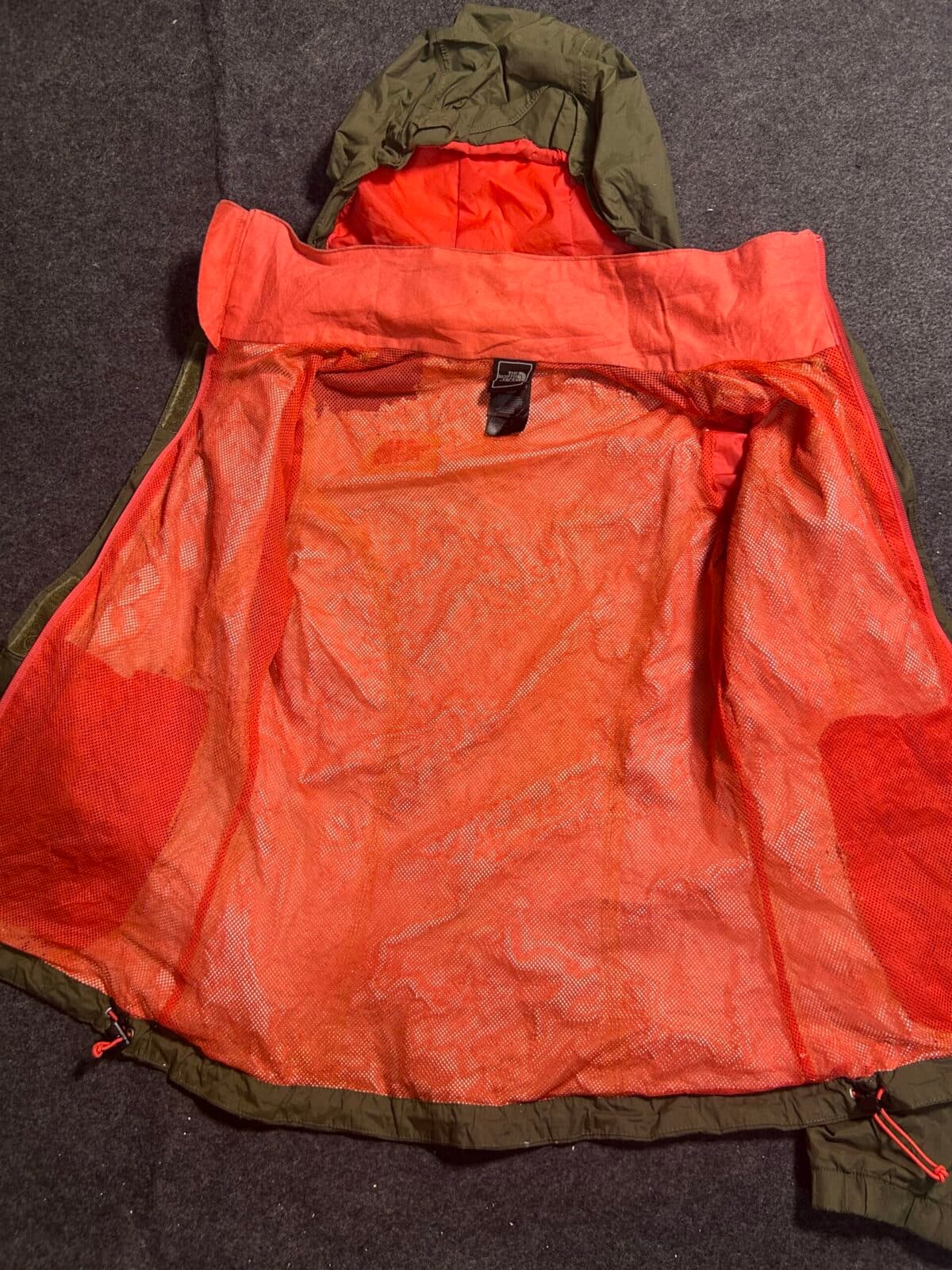 The North Face HyVent thrift waterproof jacket India close-up