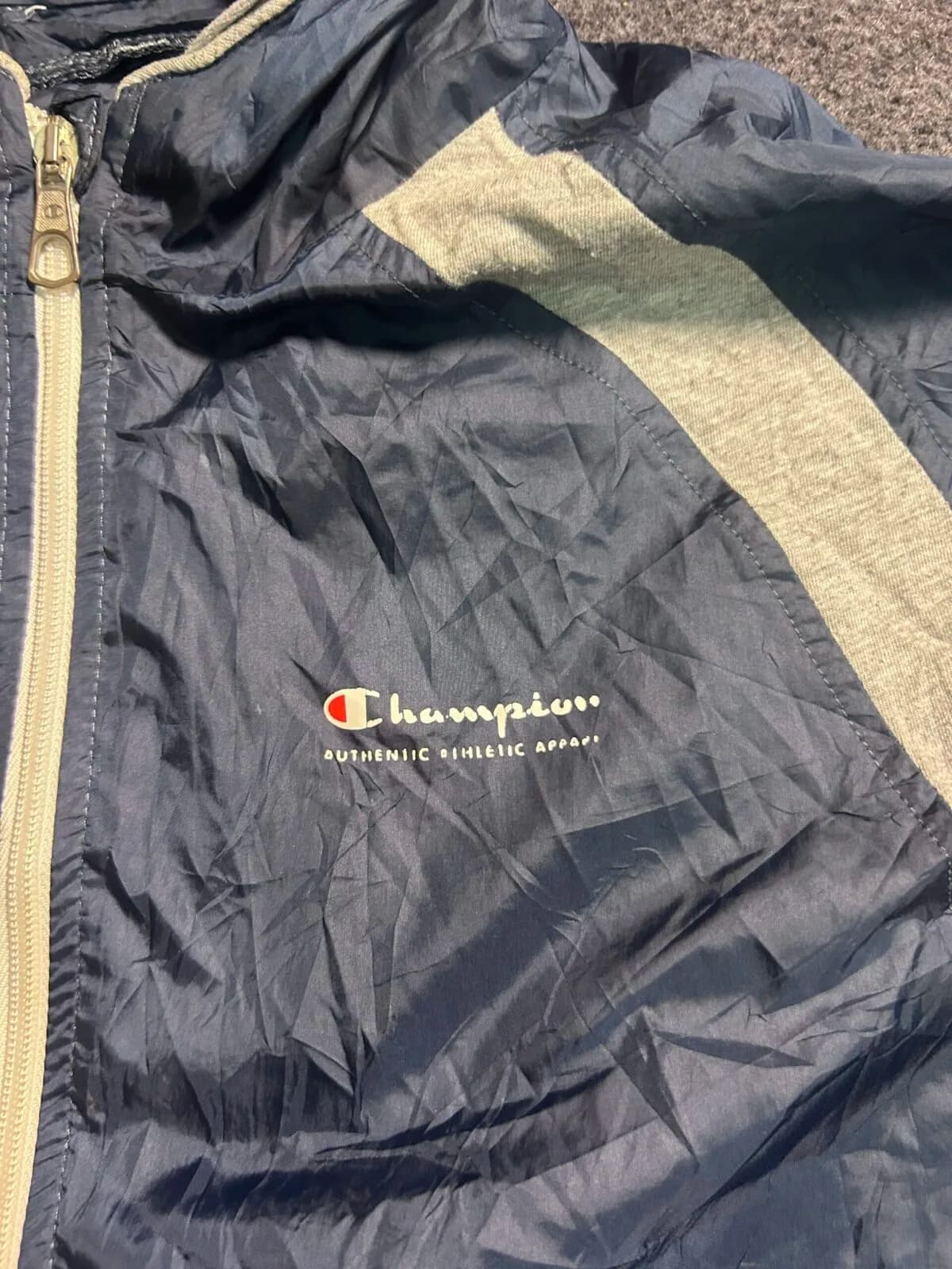 Champion thrift windbreaker jacket India back view