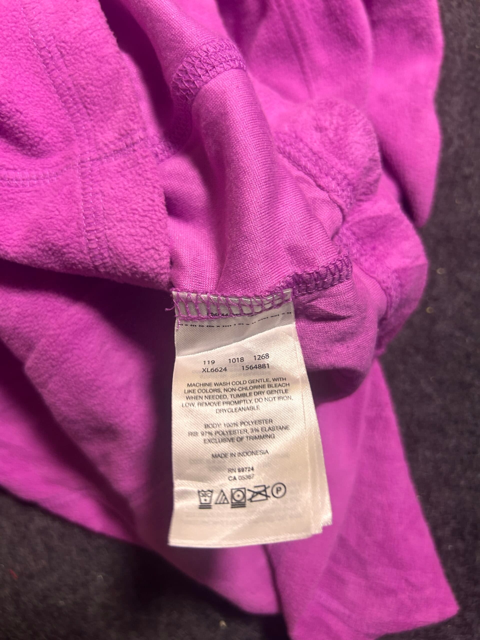 Columbia thrift fleece jacket India detail view