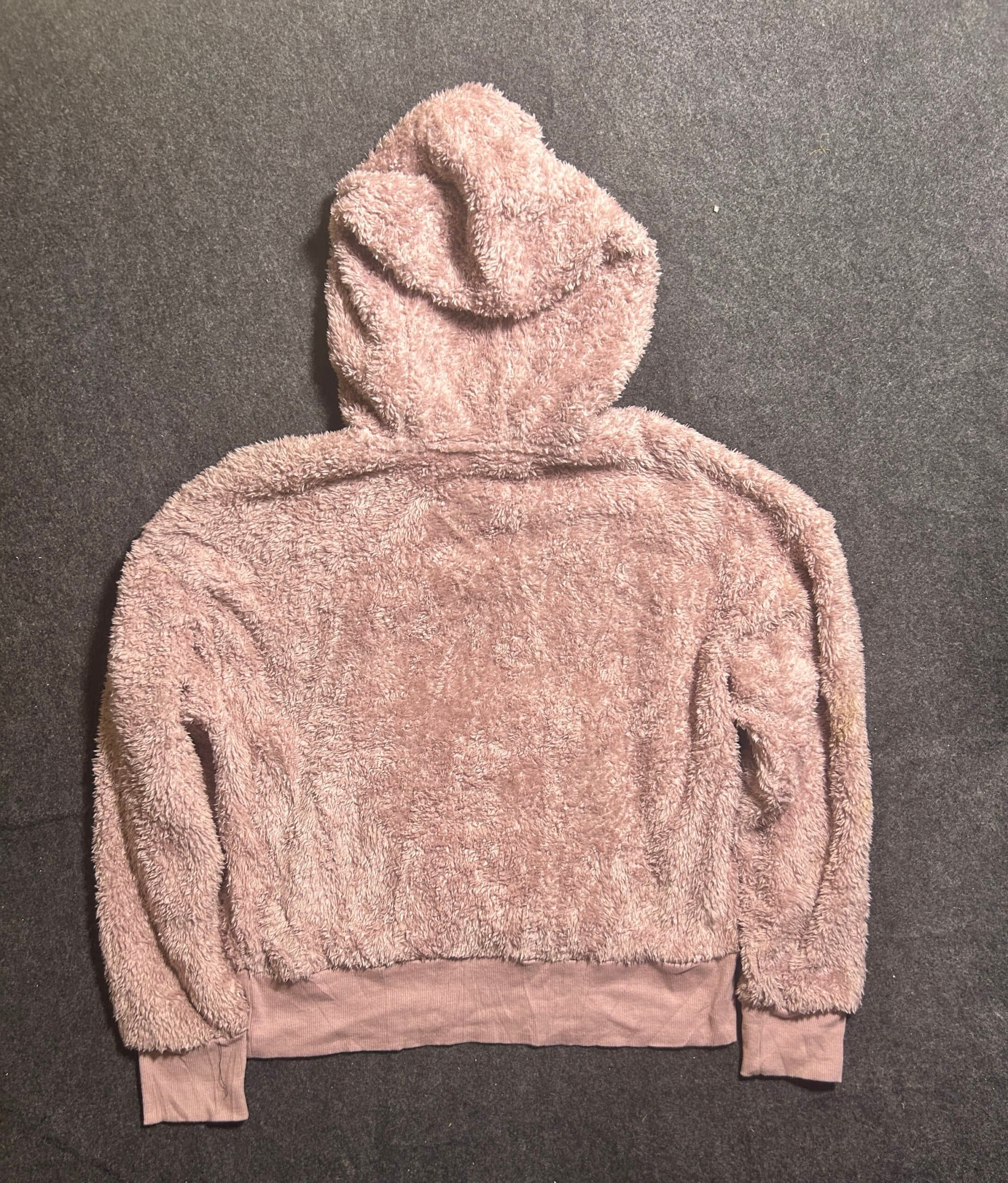 Calvin Klein thrift fleece jacket India close-up