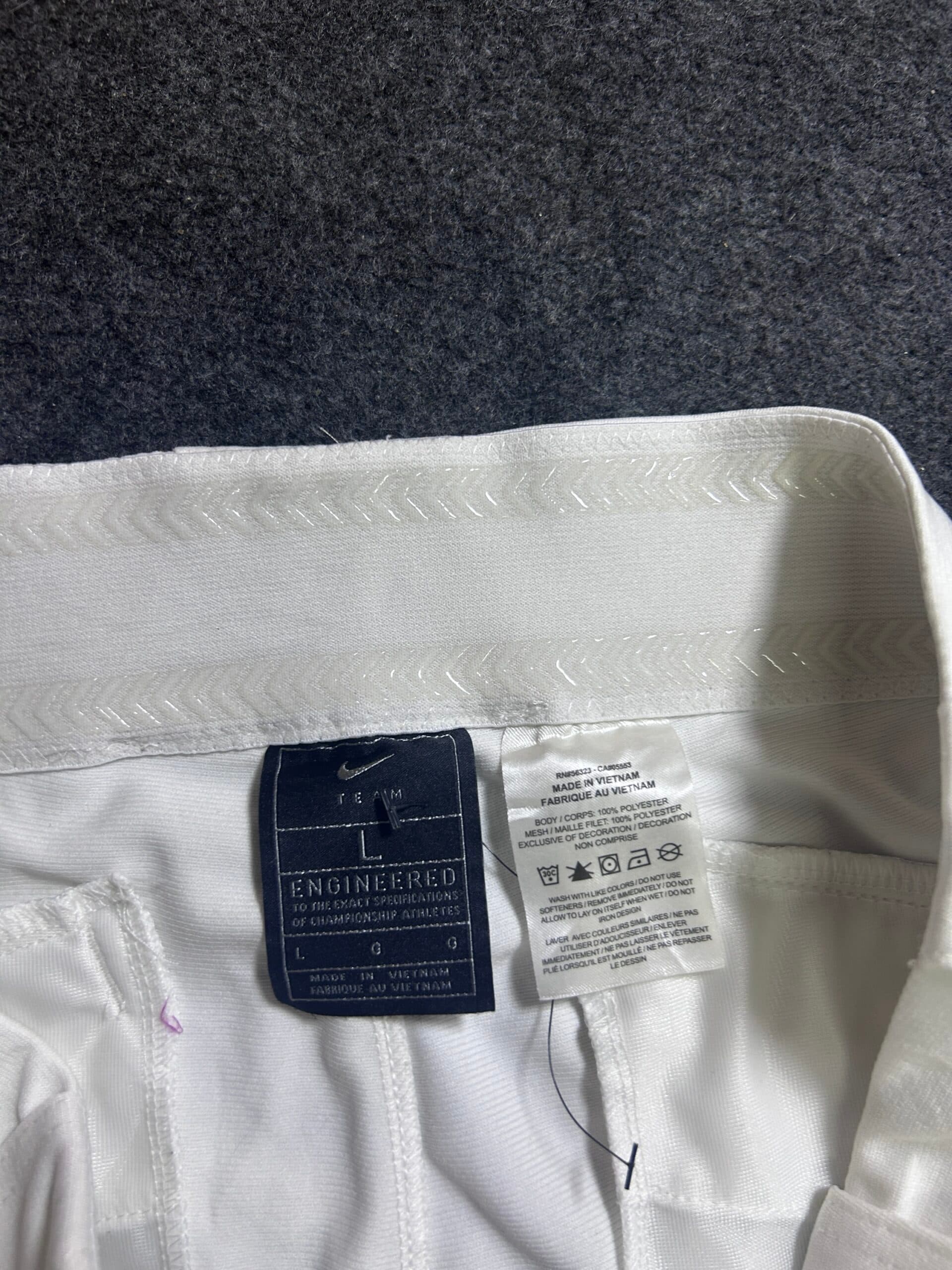 Nike thrift shorts India close-up