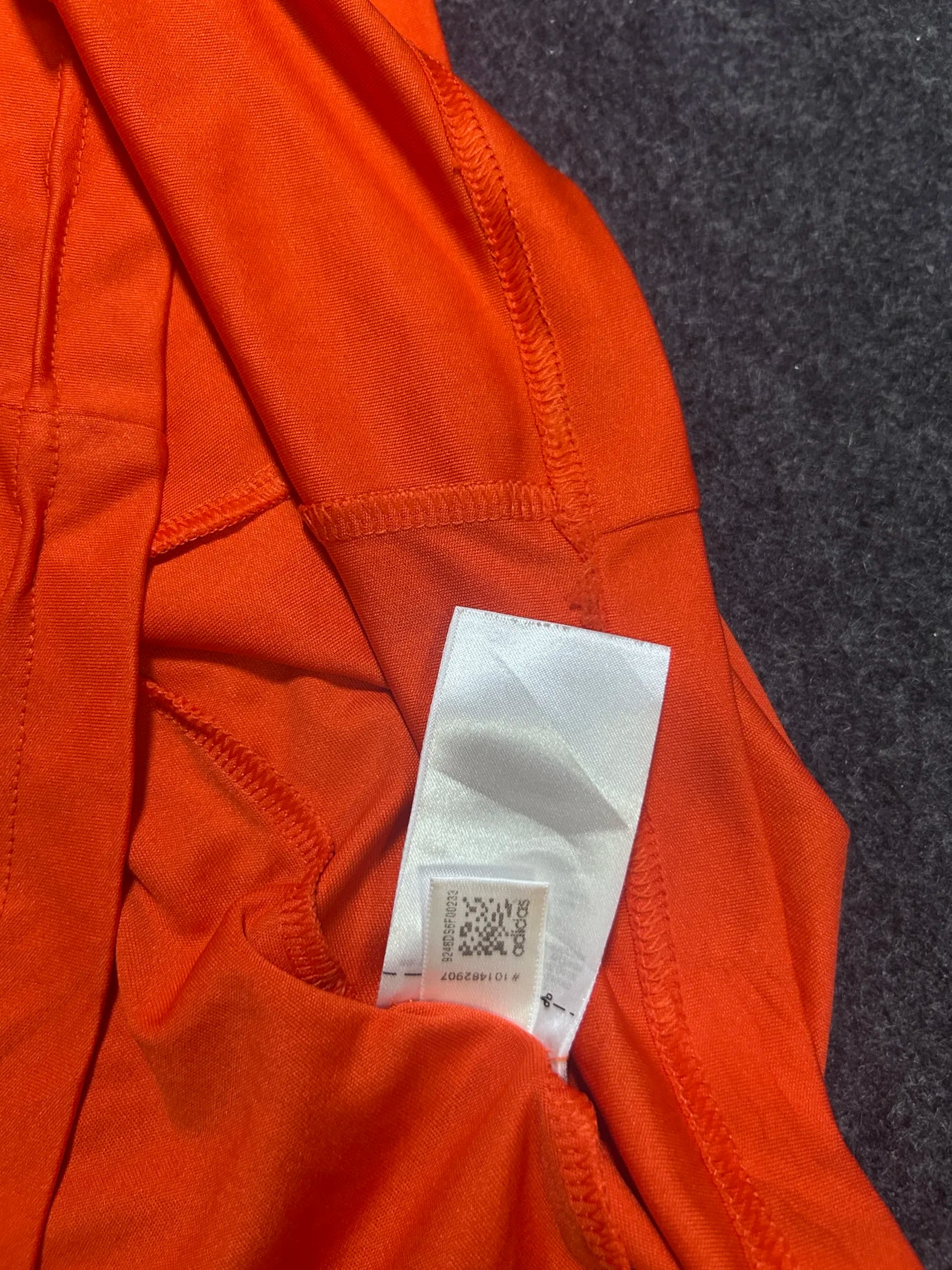 Adidas thrift t-shirt India close-up