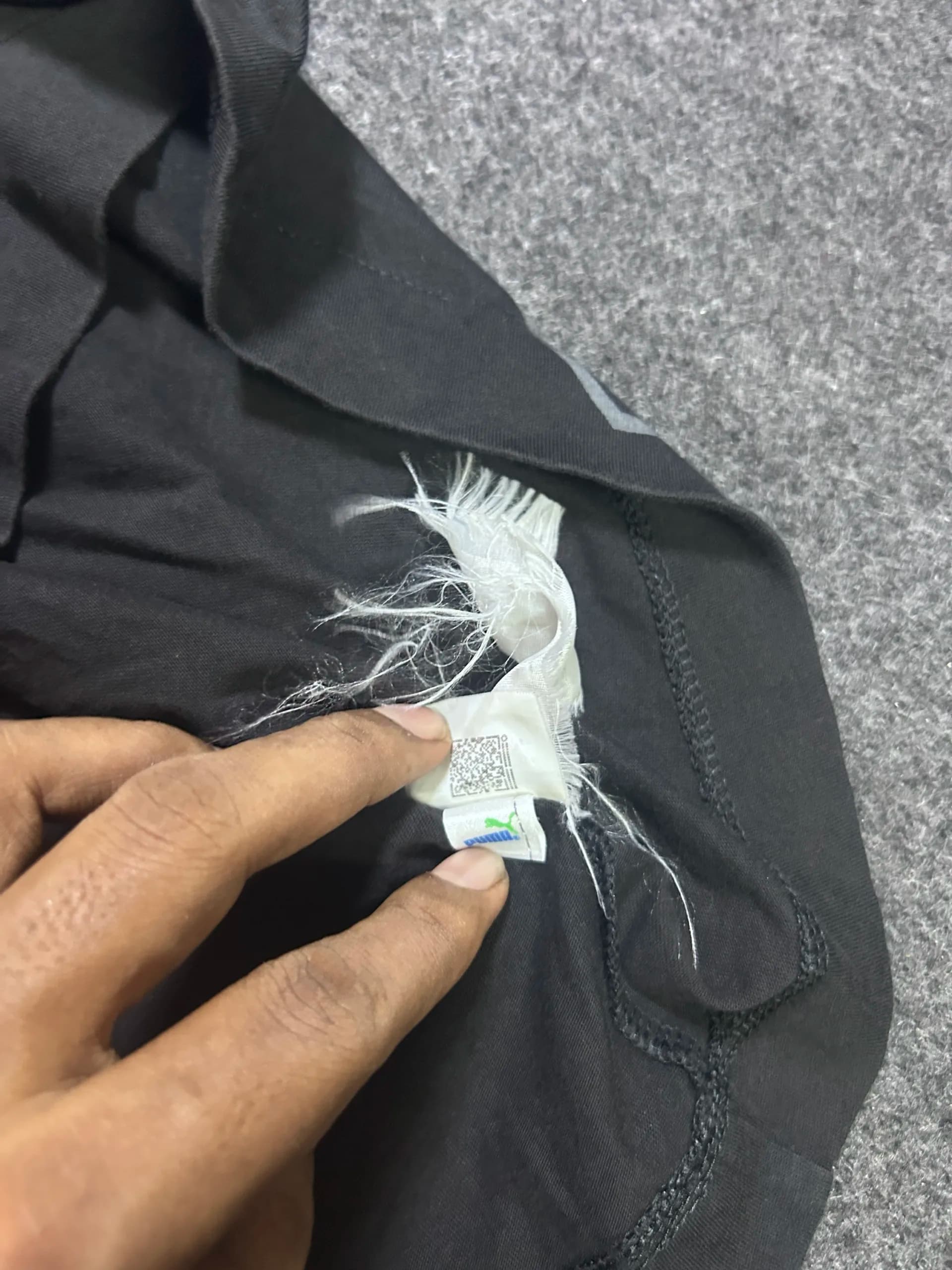 Puma thrift polo shirt India close-up