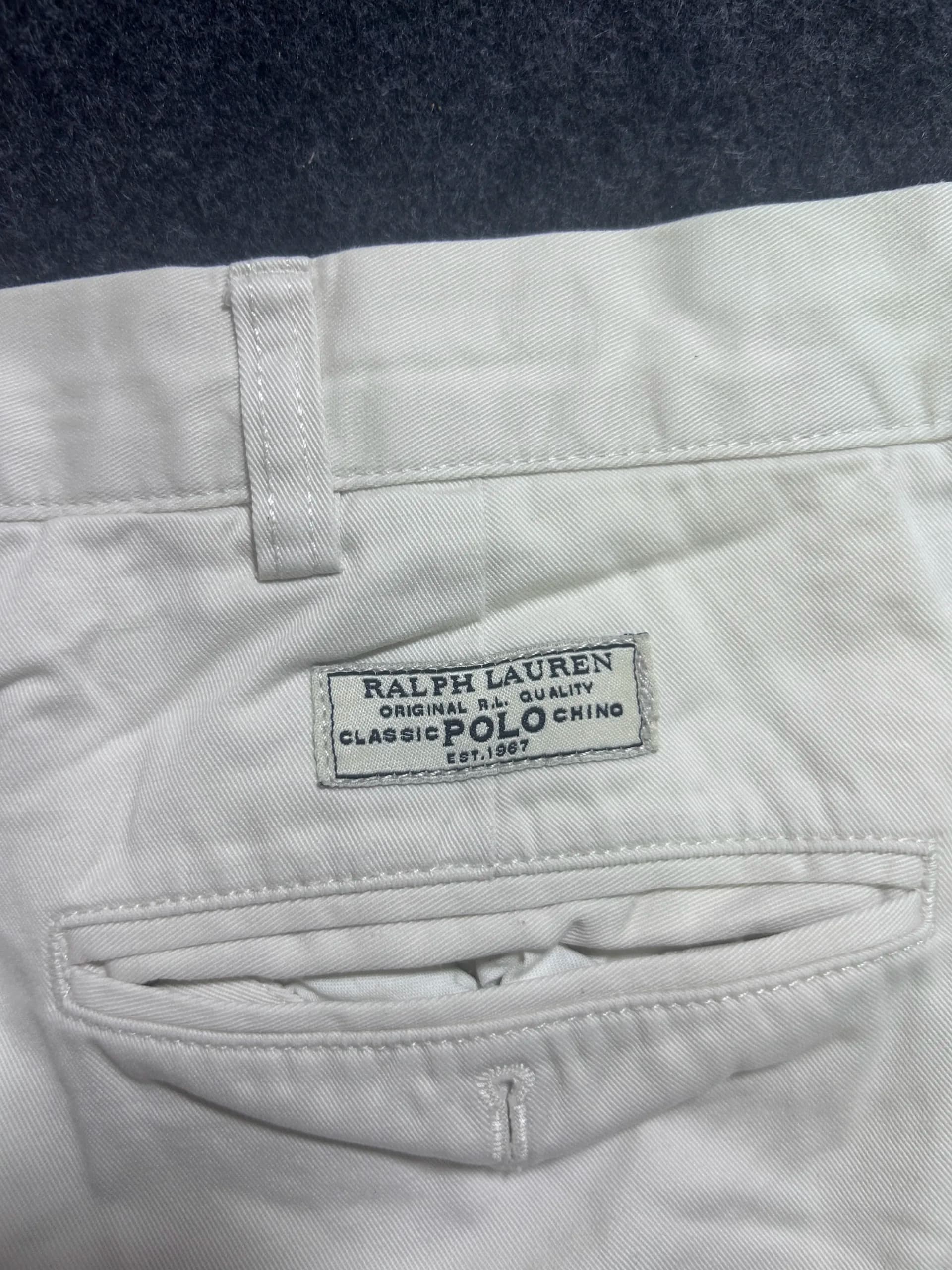 Ralph Lauren thrift chinos India close-up