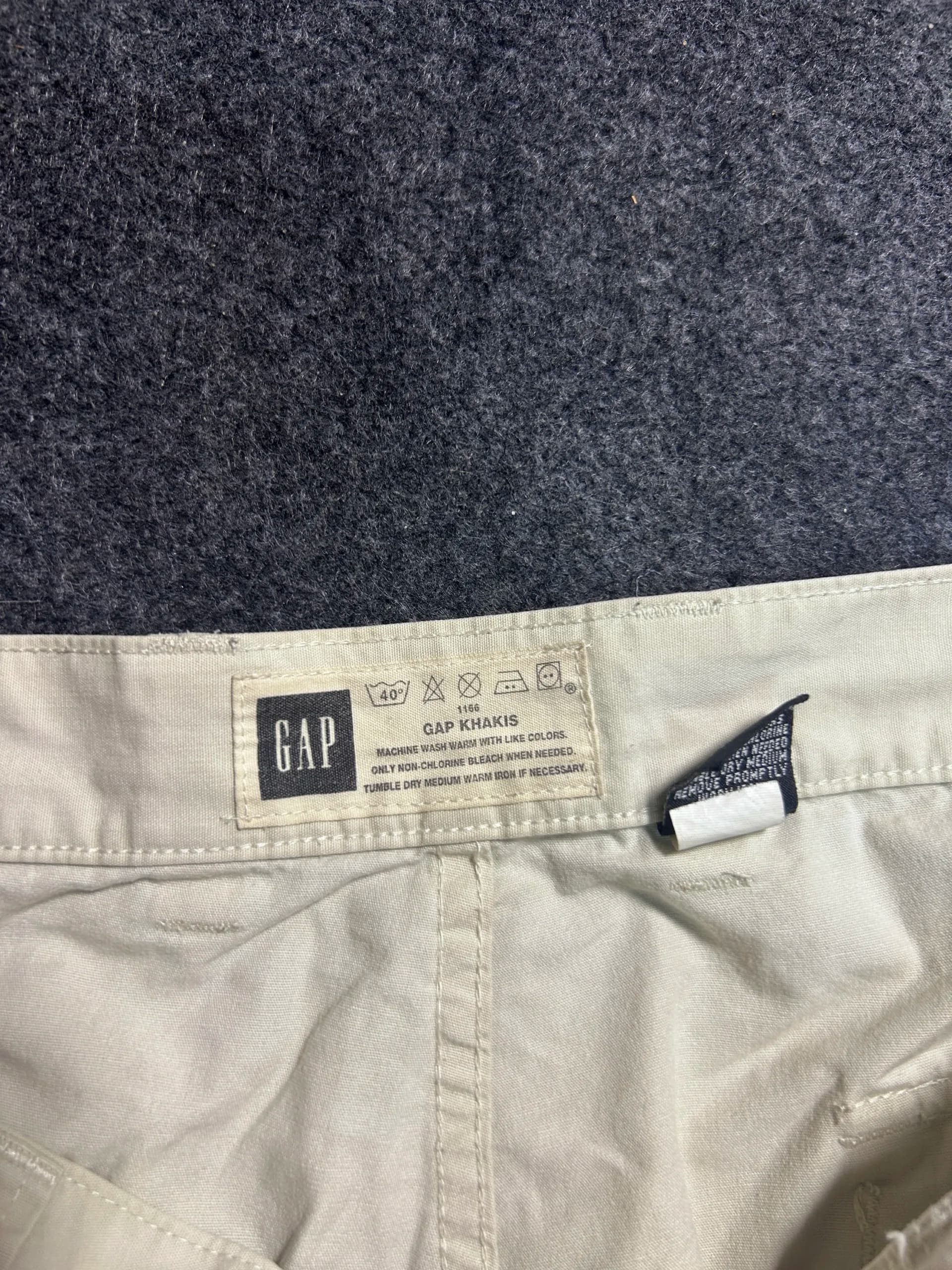 GAP thrift pants India close-up