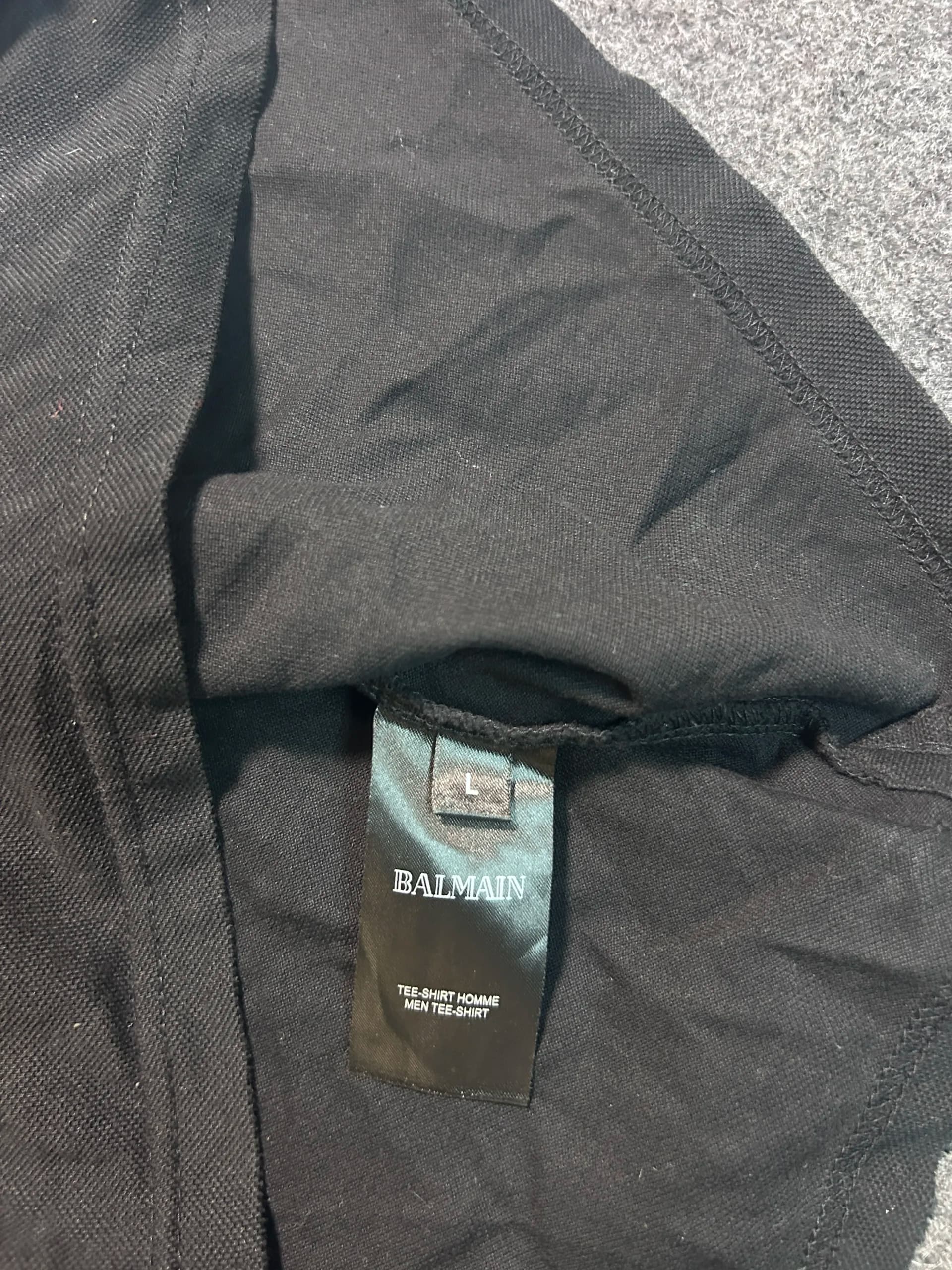 Branded thrift polo shirt India close-up