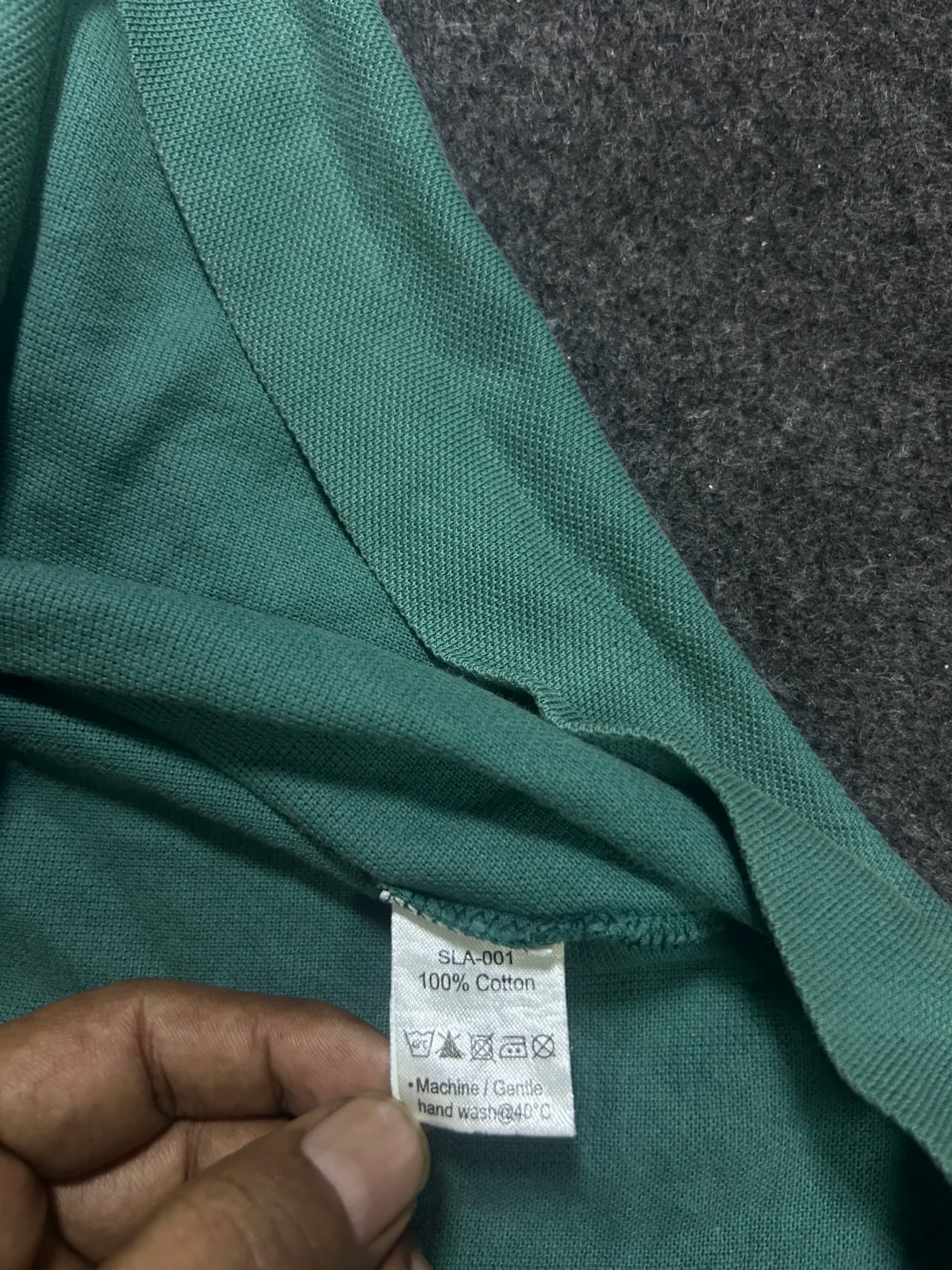 Lacoste thrift polo shirt India close-up