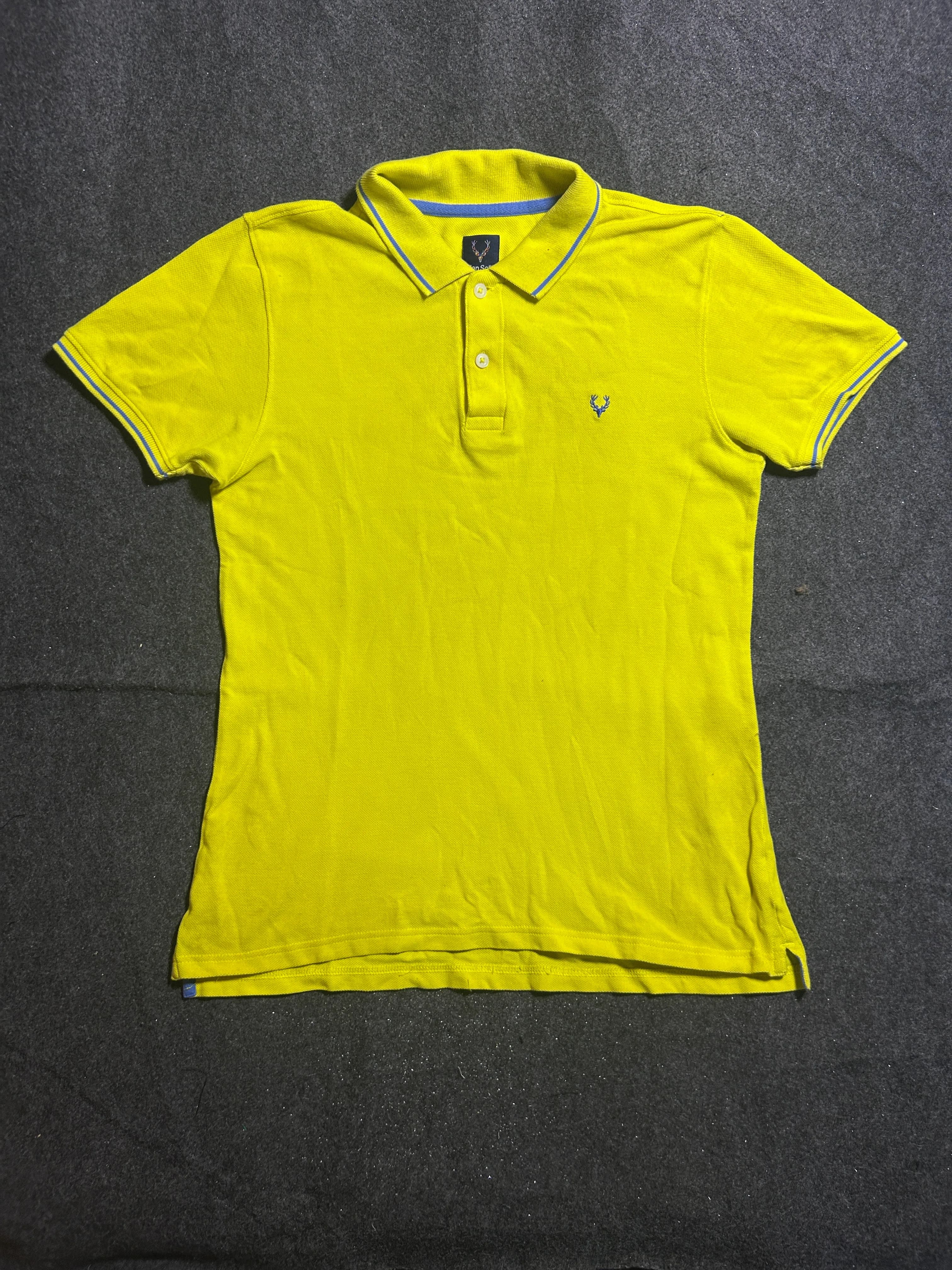 Allen Solly Junior Yellow Polo T-Shirt | 100% Cotton Piqué Polo| M