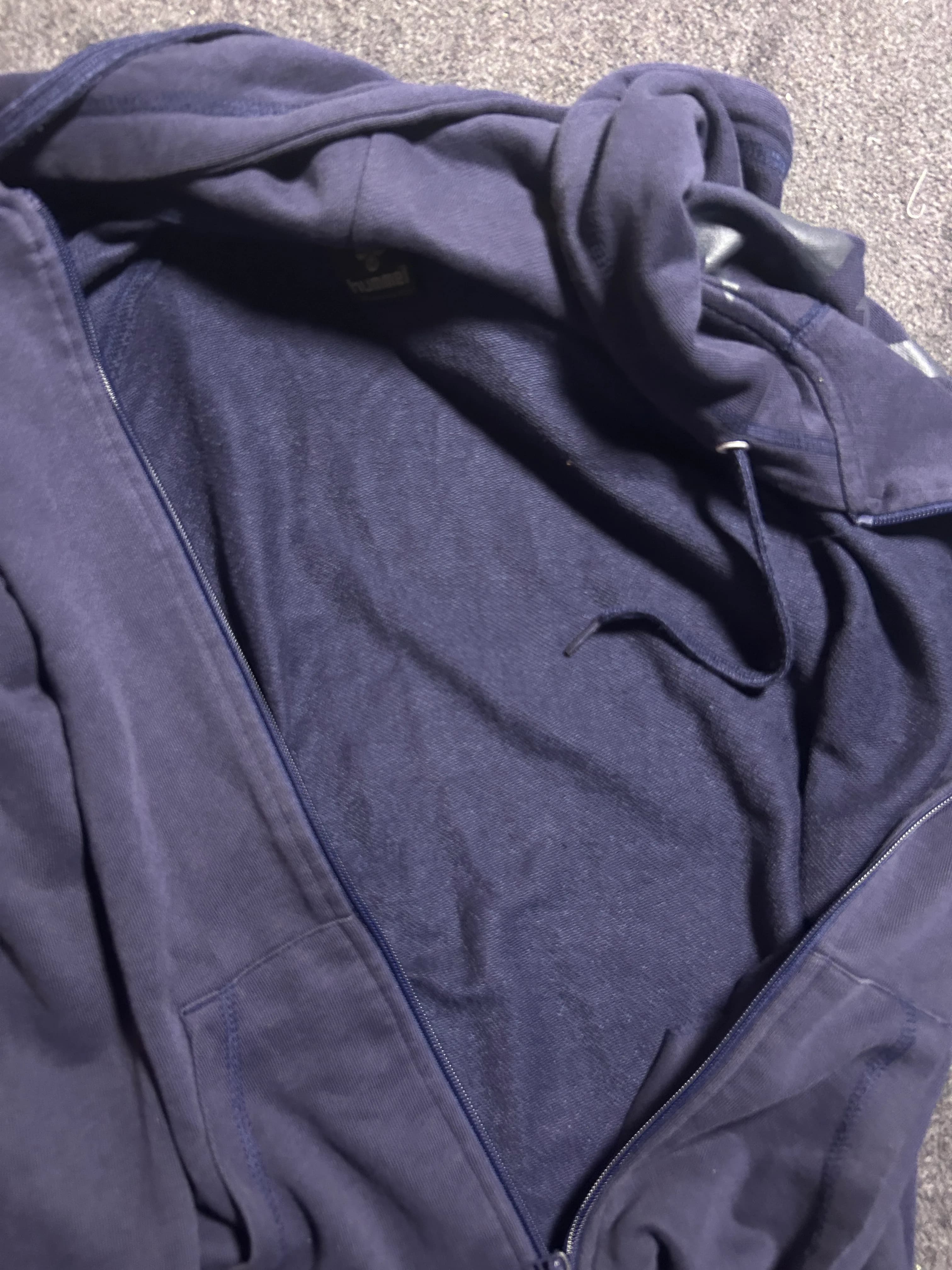 Branded thrift track jacket India back view