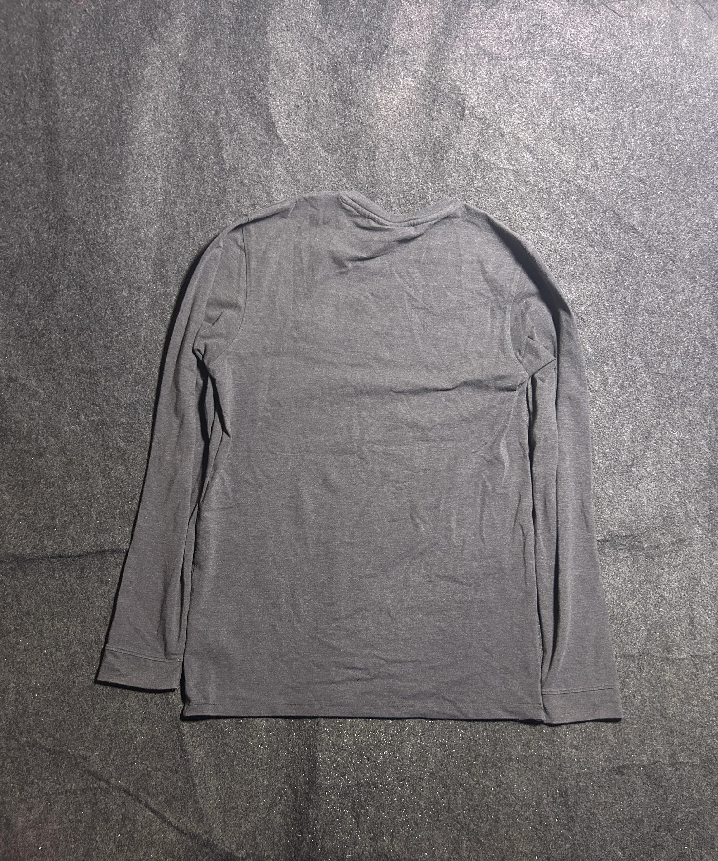 Lacoste Long Sleeve T-Shirt Charcoal | Cotton Stretch | M