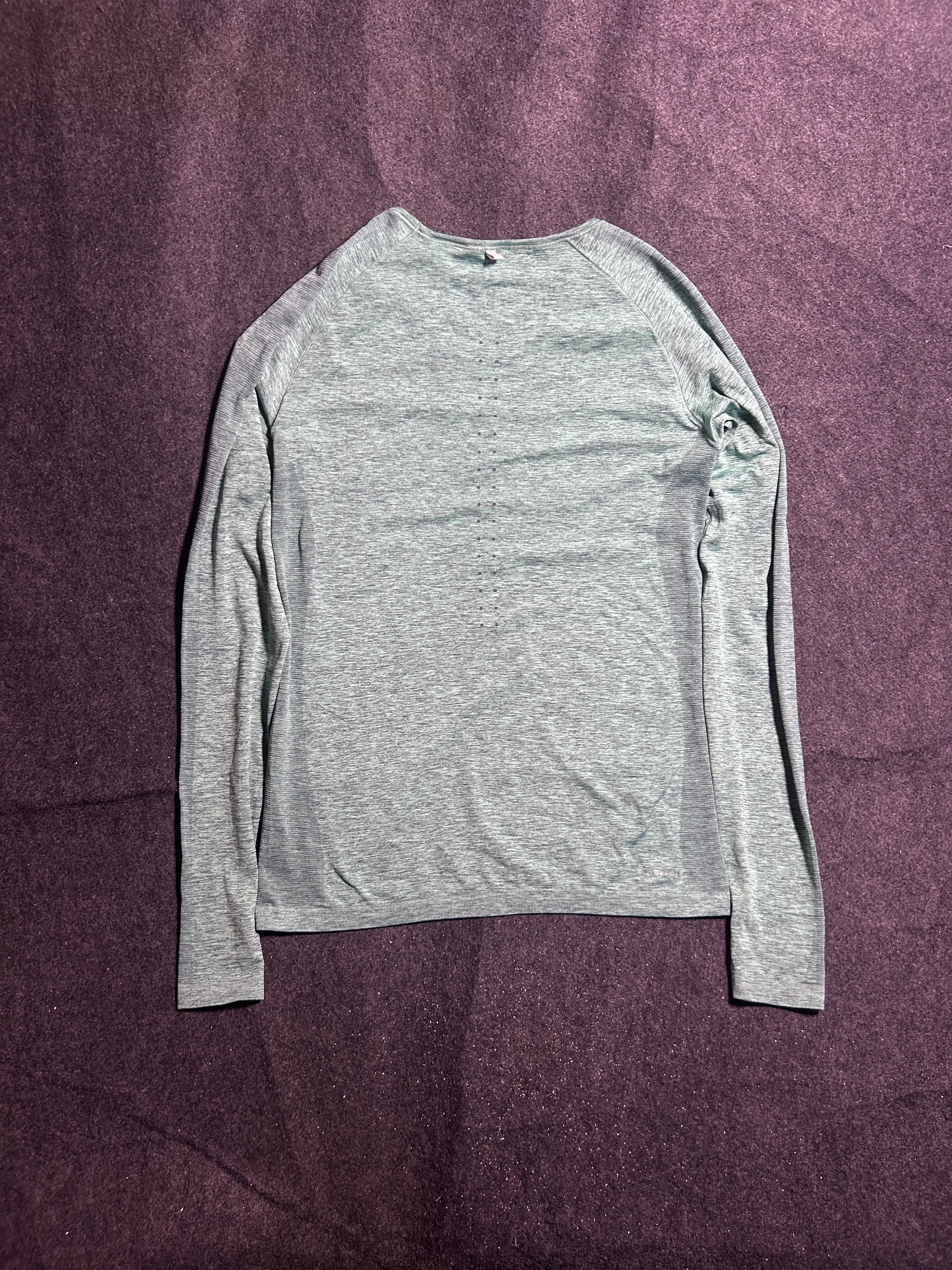 Nike Dri-FIT Long Sleeve Grey Performance Running Tshirt