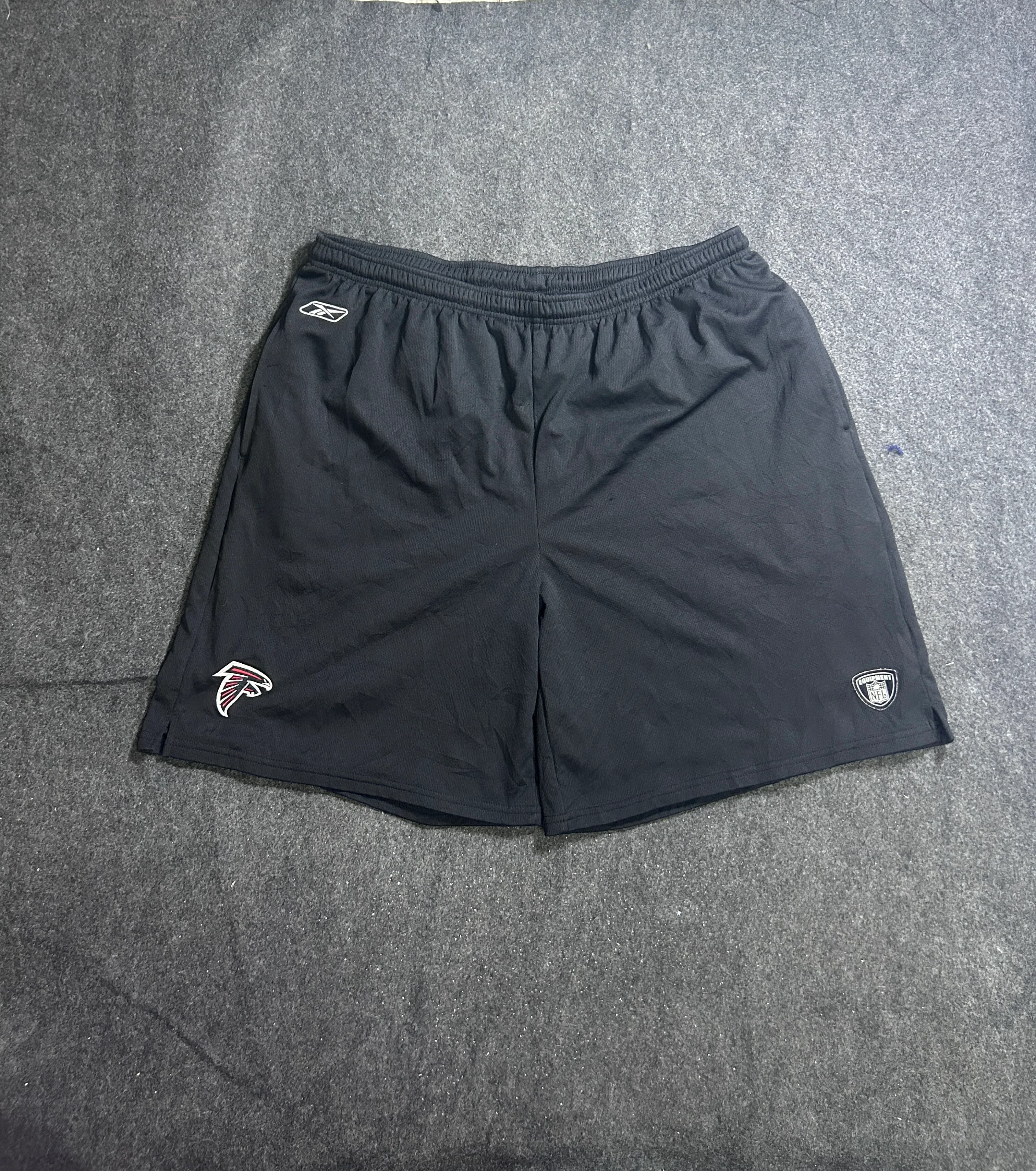 Reebok NFL Atlanta Falcons Vintage Black Mesh Basketball-Style Shorts | XXL