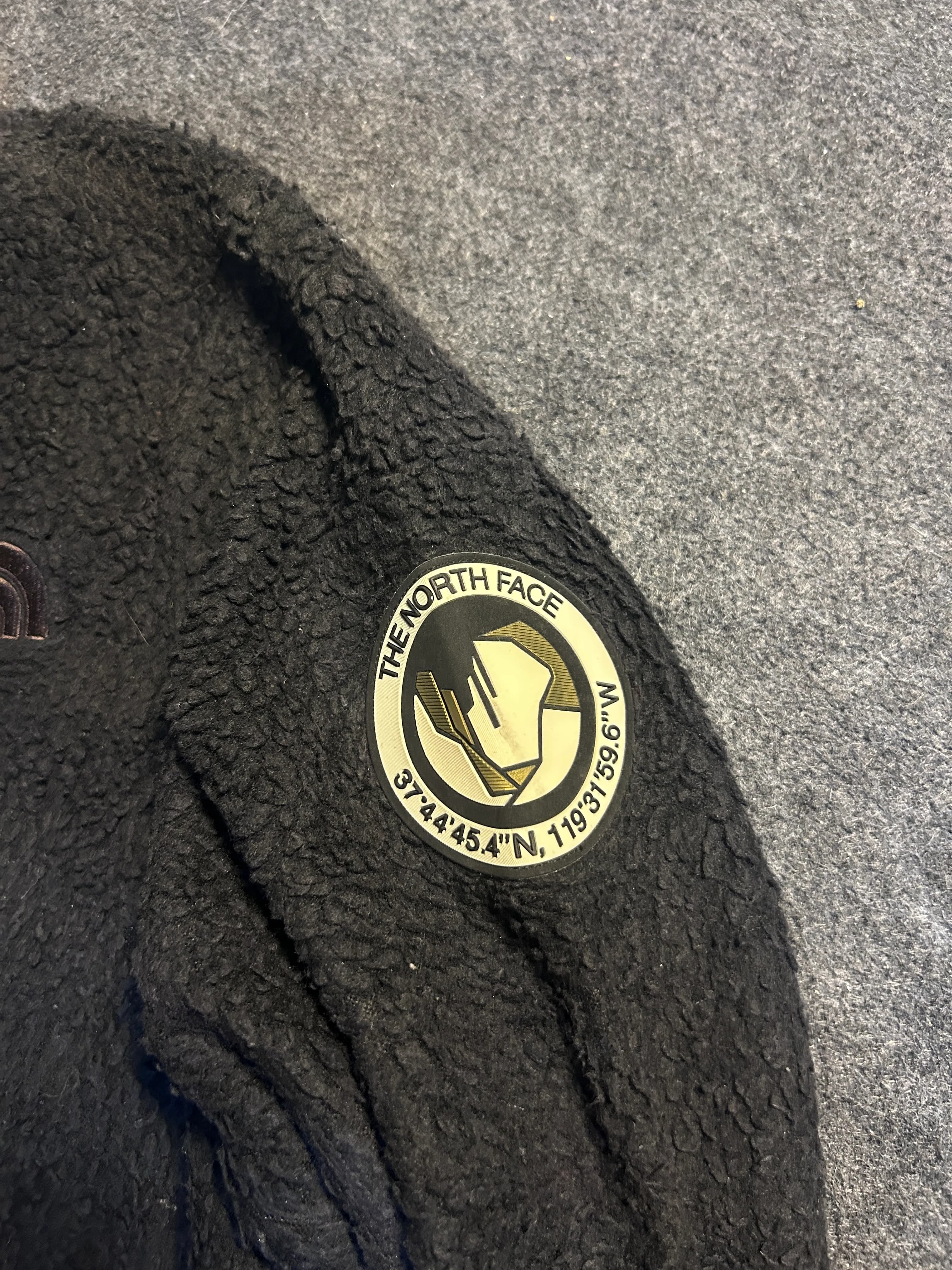 The North Face thrift fleece jacket India back view