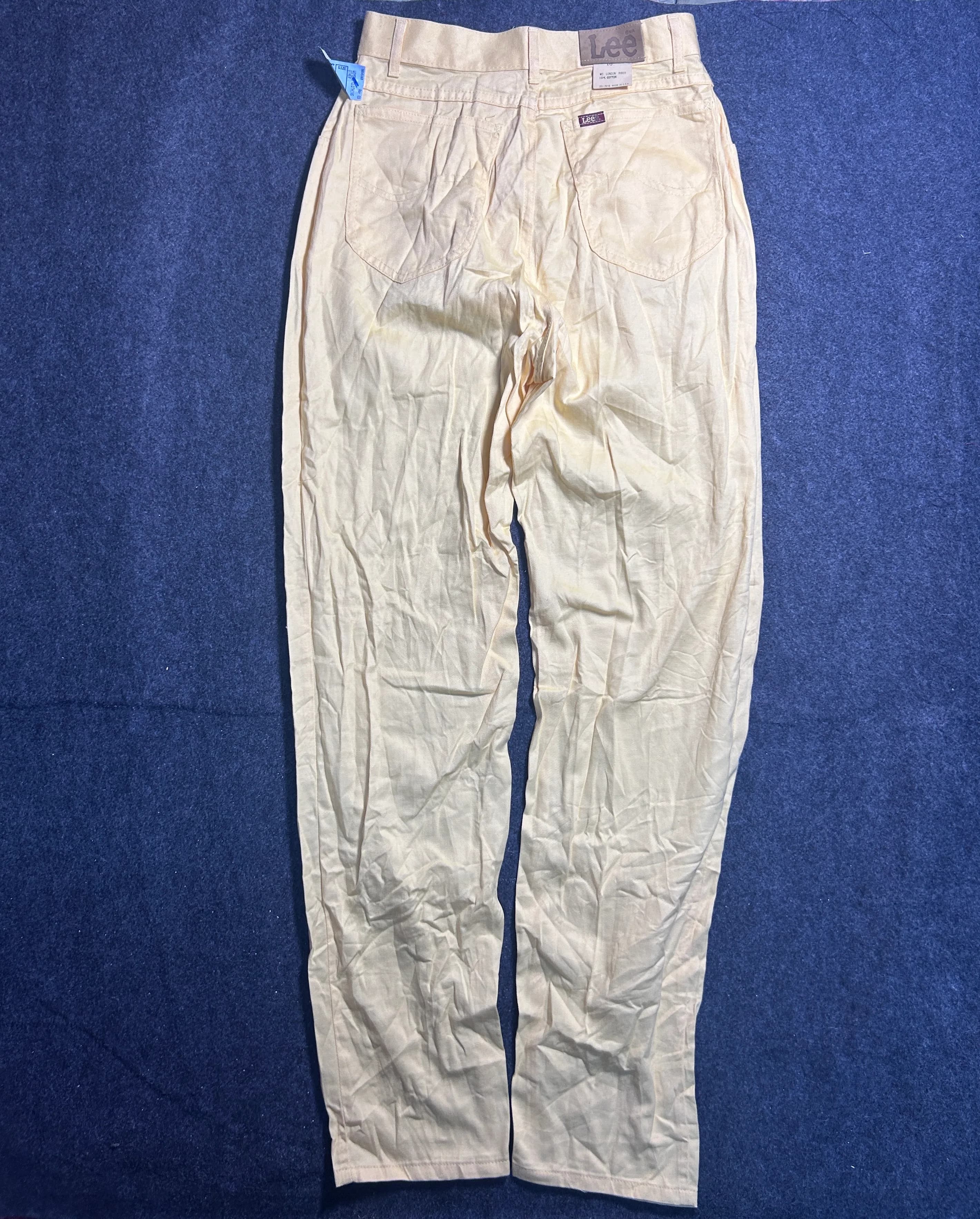 Lee Women’s Vintage Cotton Pants – Size 10 | Beige Casual Trousers