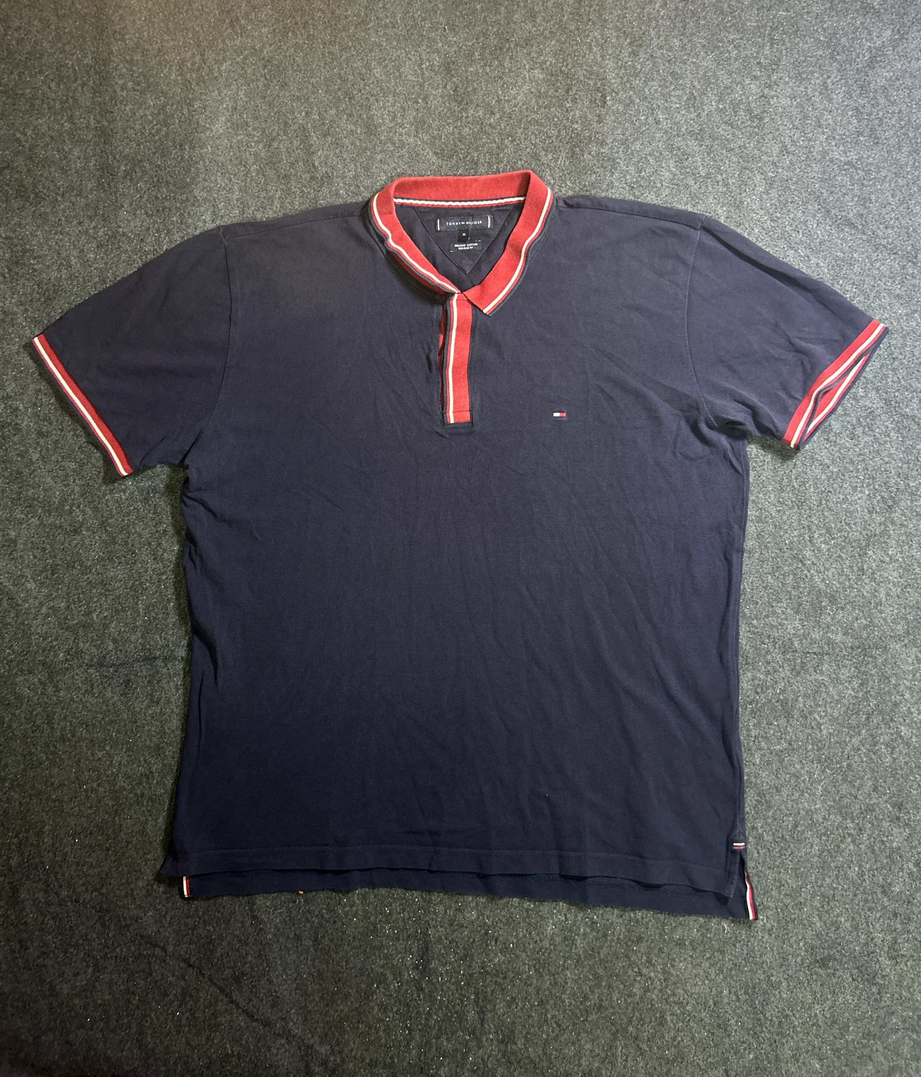 Tommy Hilfiger Men’s Navy Blue Polo TShirt XL