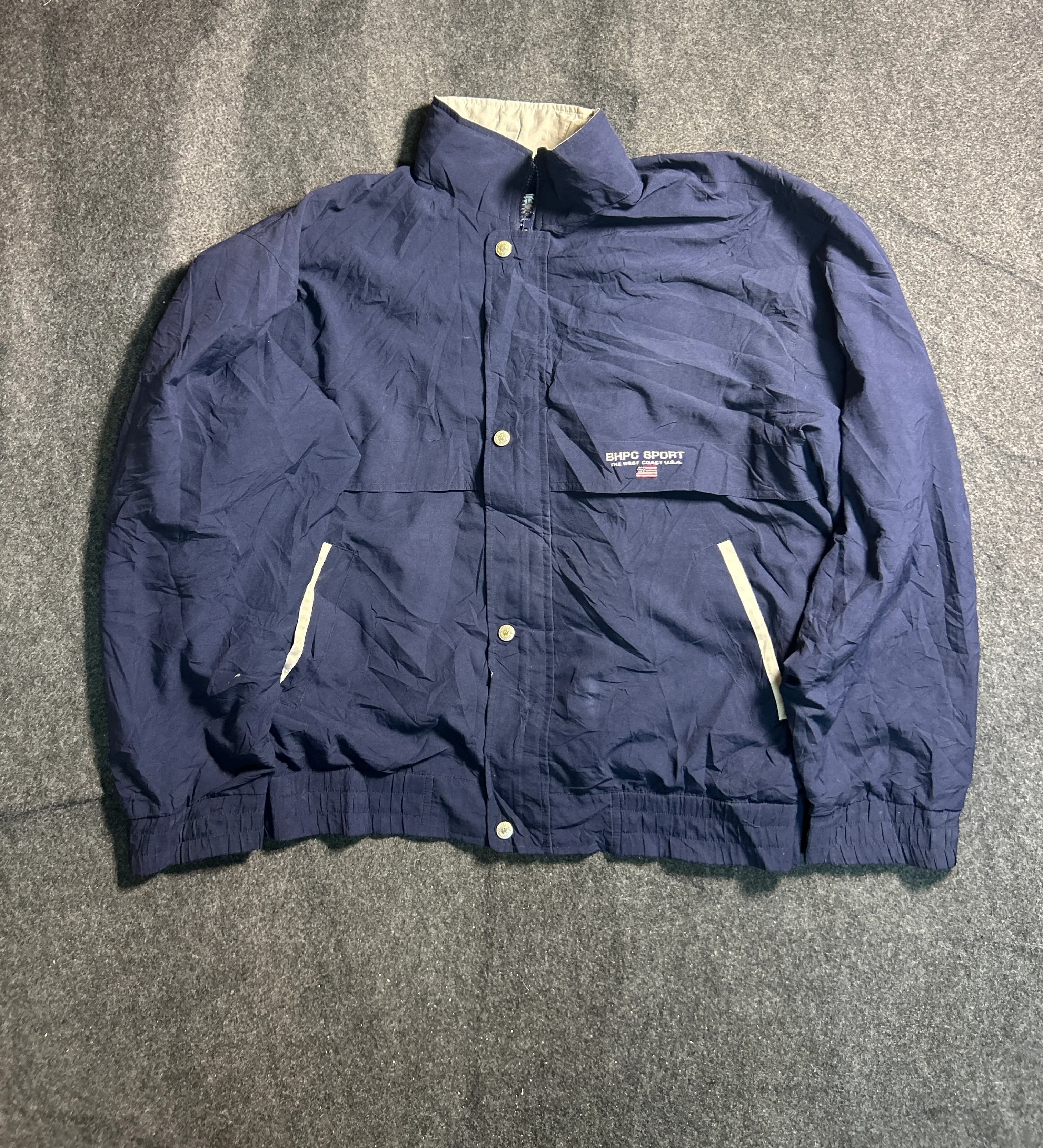 Beverly Hills Polo Club Navy Blue Lightweight Jacket – Size L