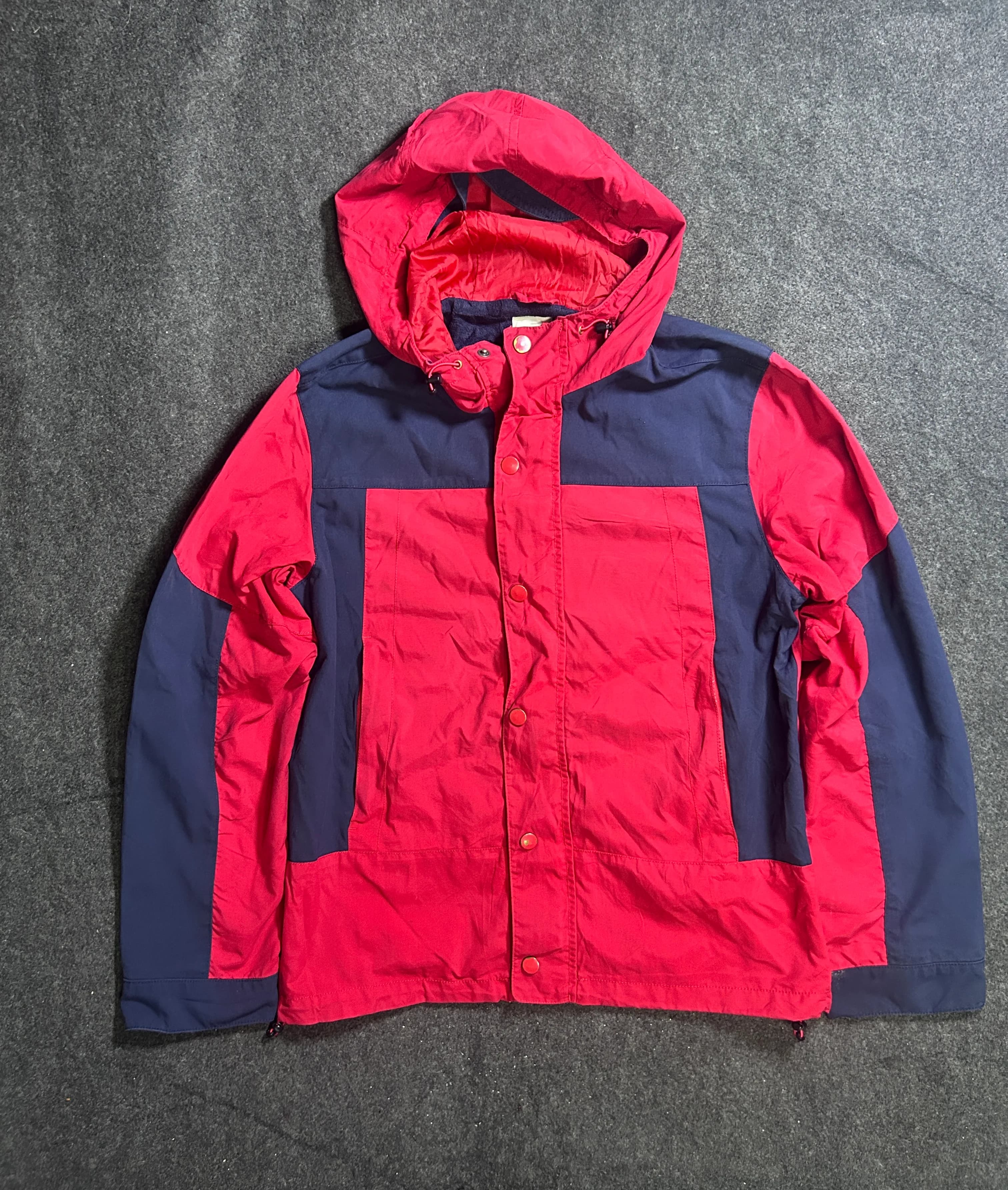 GAP Red & Navy Blue Lightweight Hooded Jacket L