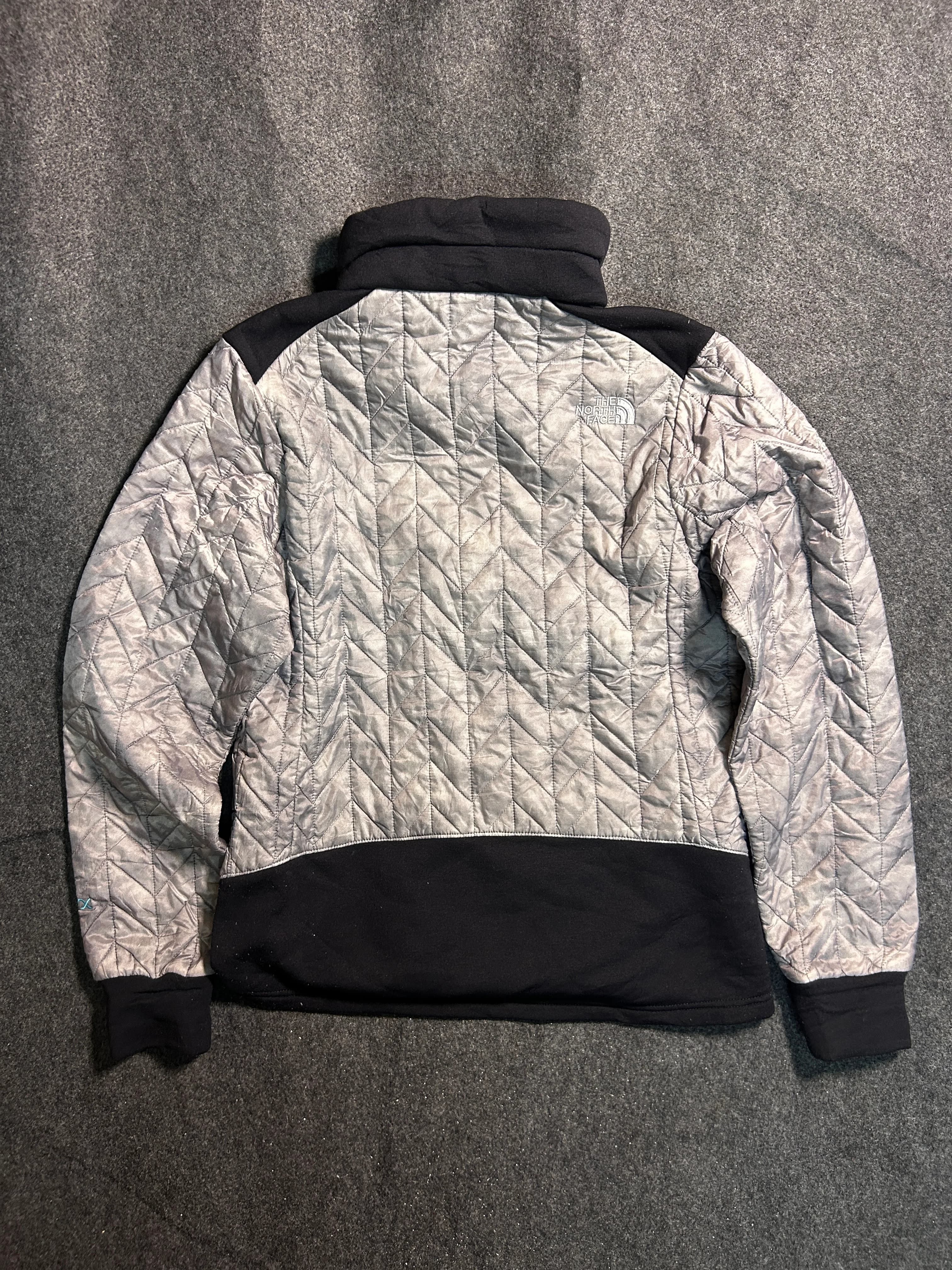 The North Face Dyno Series Lightweight Puffer Jacket Silver Black Quilted Size m
