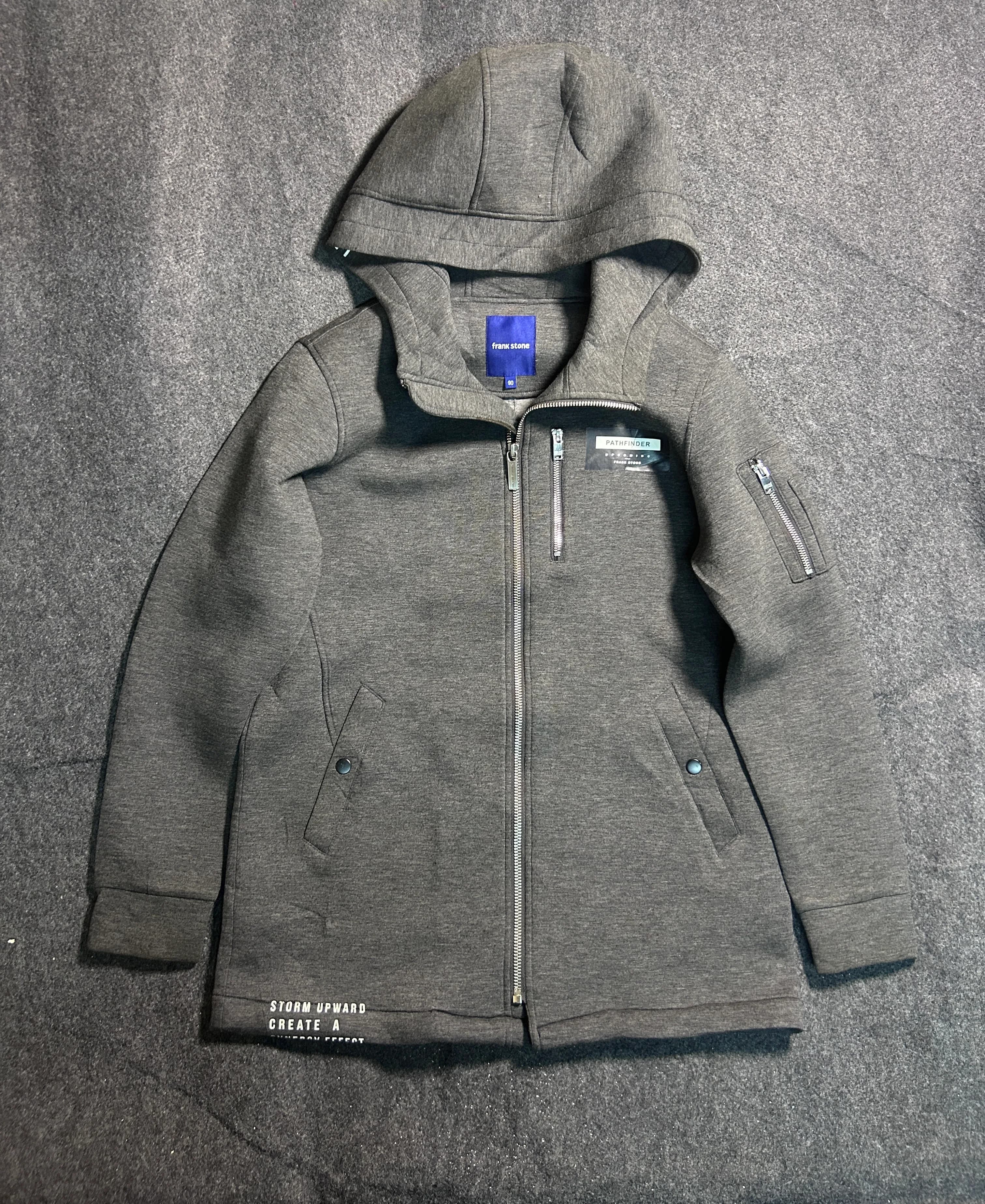Frank Stone Pathfinder Full-Zip Hooded Jacket – Charcoal Grey L