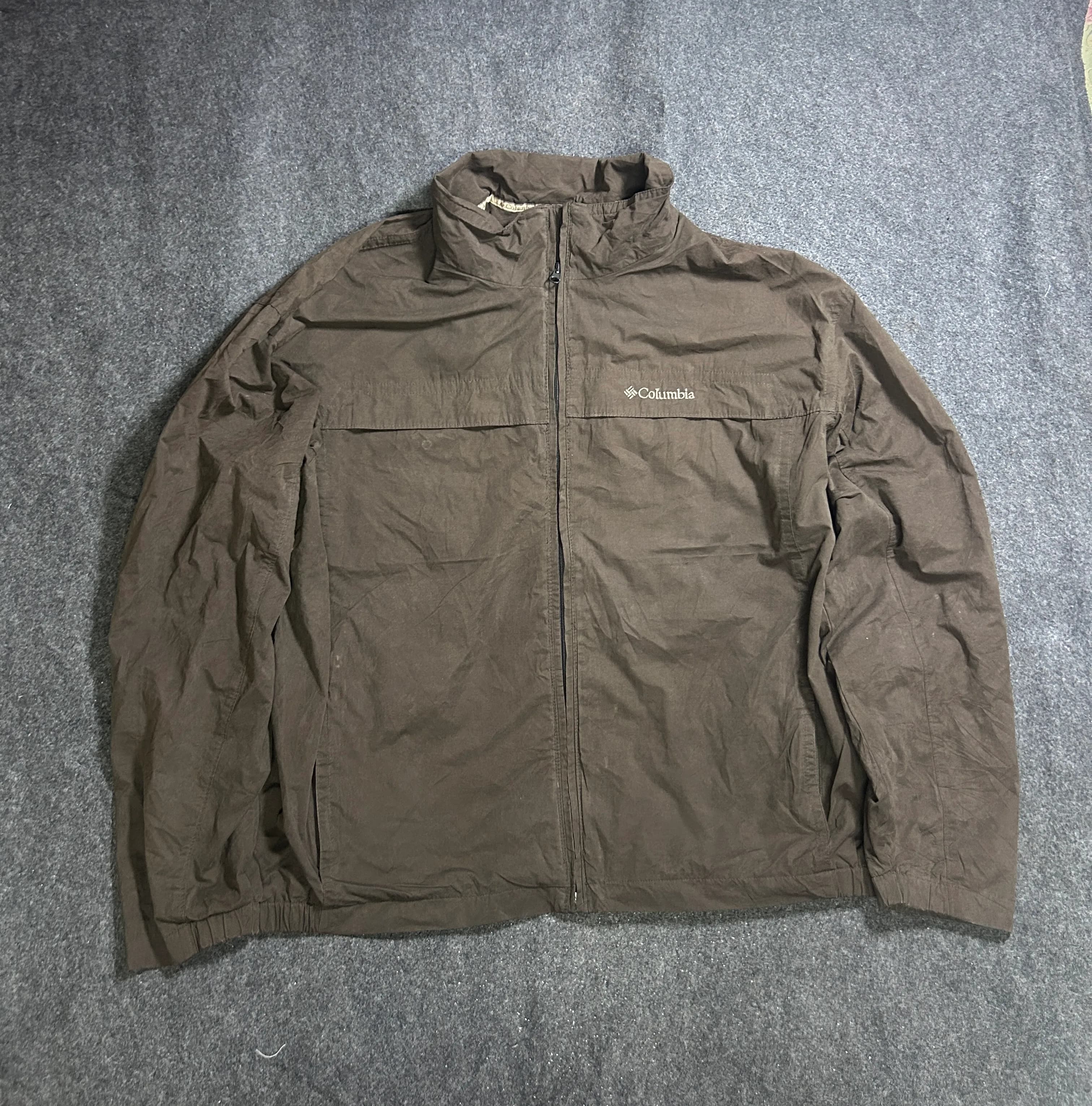 Columbia Sportswear Men's Lightweight Mesh-Lined Windbreaker Jacket - Brown (XXL)