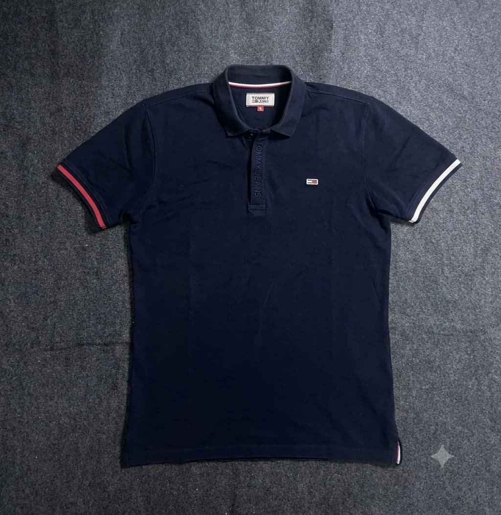 Roomy Jeans Polo Tshirt  Navy M