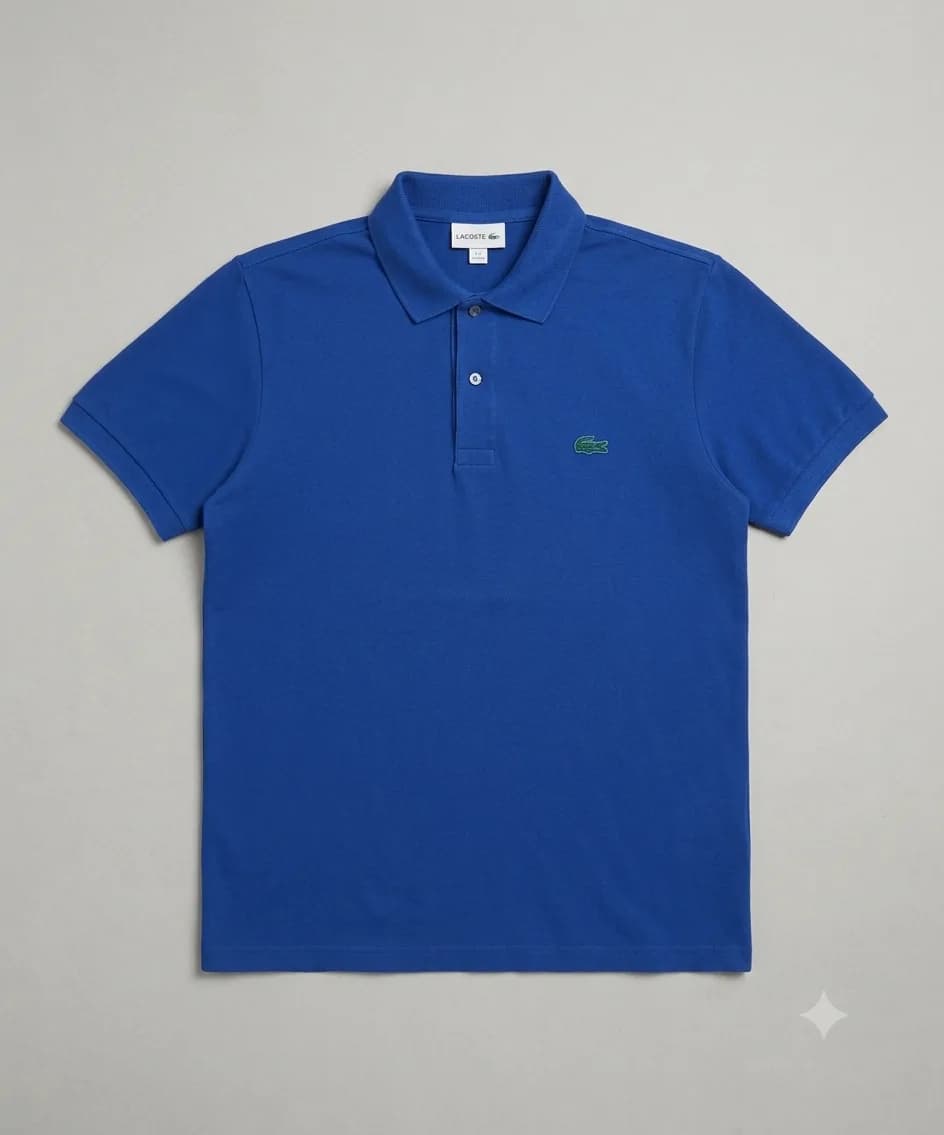 Lacoste Regular Fit Tonal Crocodile Logo Polo Shirt – Royal Blue (US M / FR 4) M